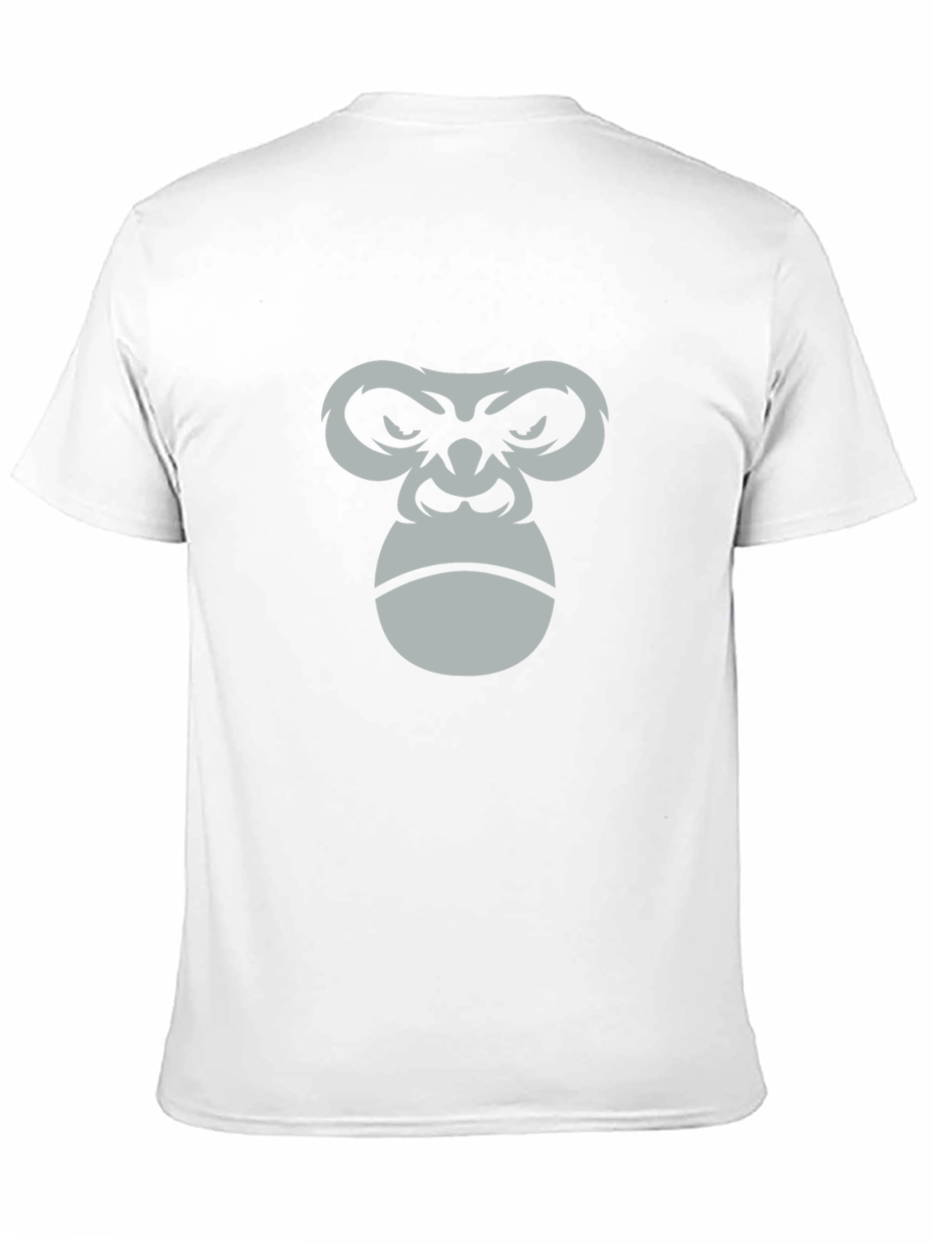 Mens Black T-Shirt with Gorilla Face Graphic