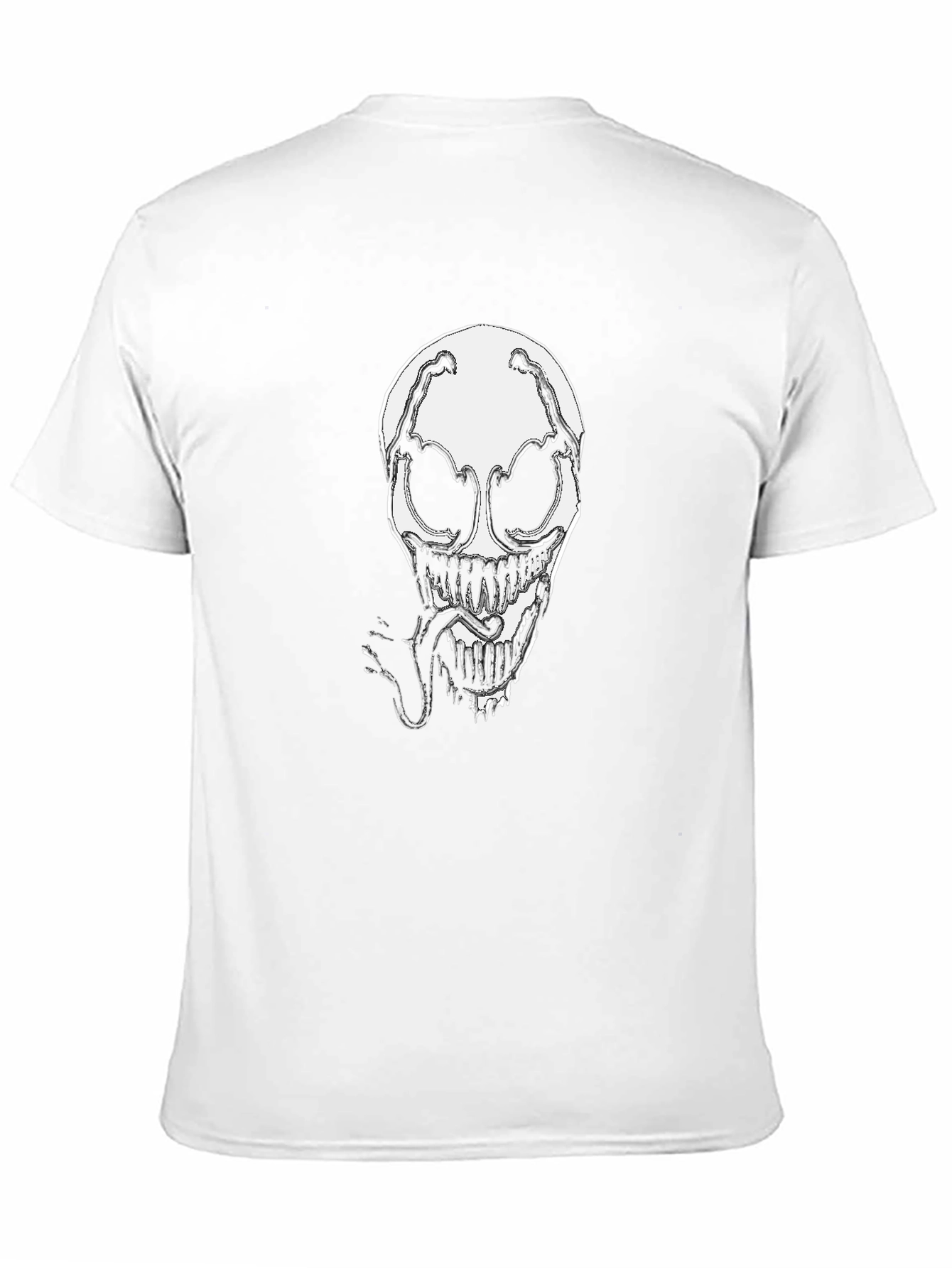 Venomous Skull Graphic Tee - Black Cotton