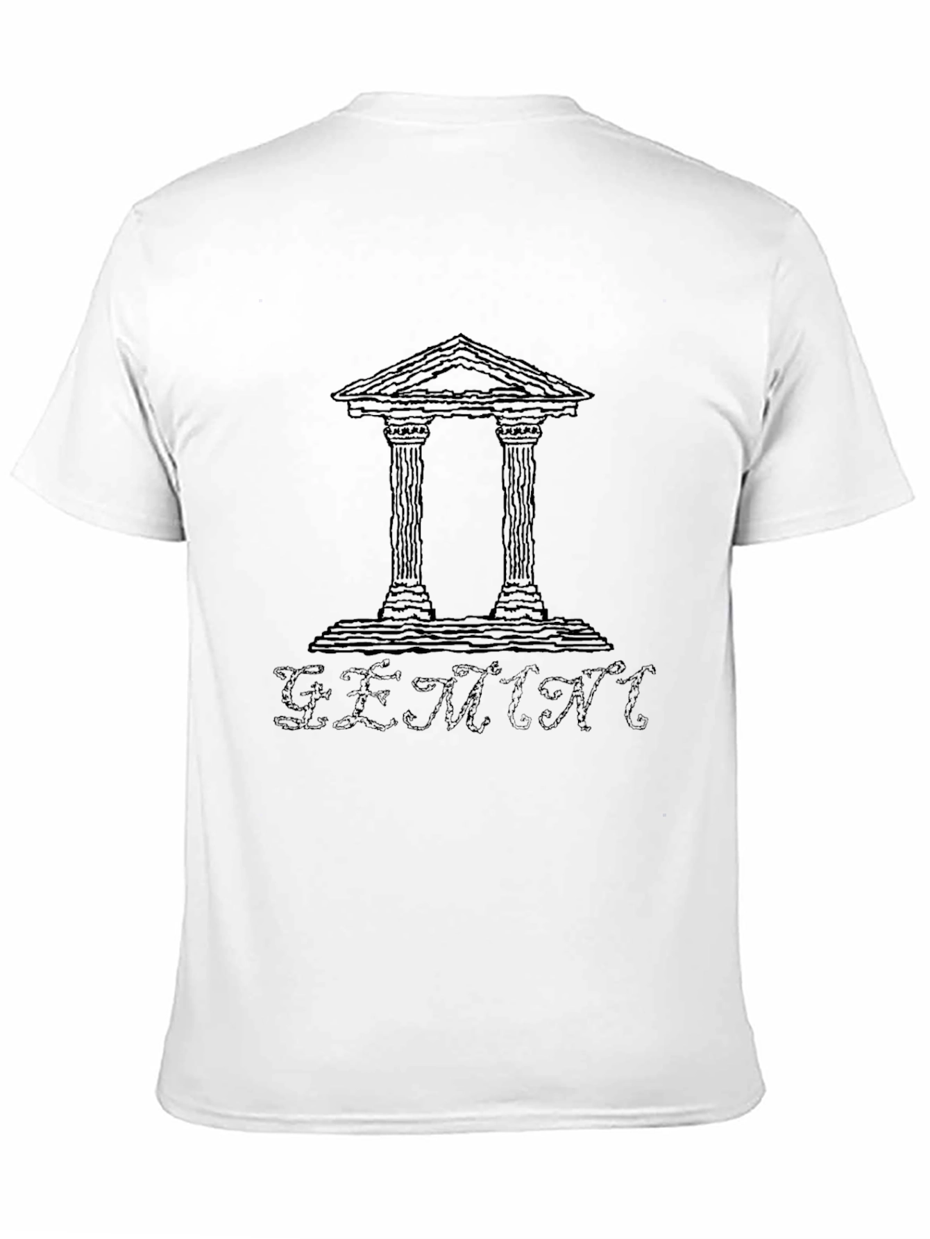 Gemini Zodiac Black T-Shirt