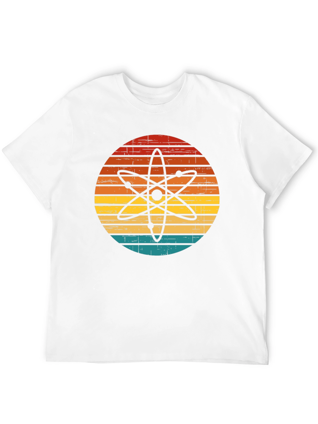 Retro Atom Graphic T-Shirt - Science Style