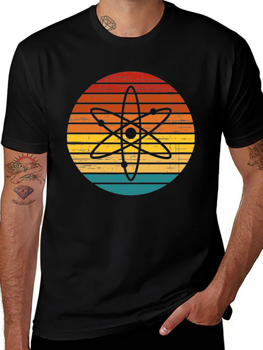 Retro Atom Graphic T-Shirt - Science Style