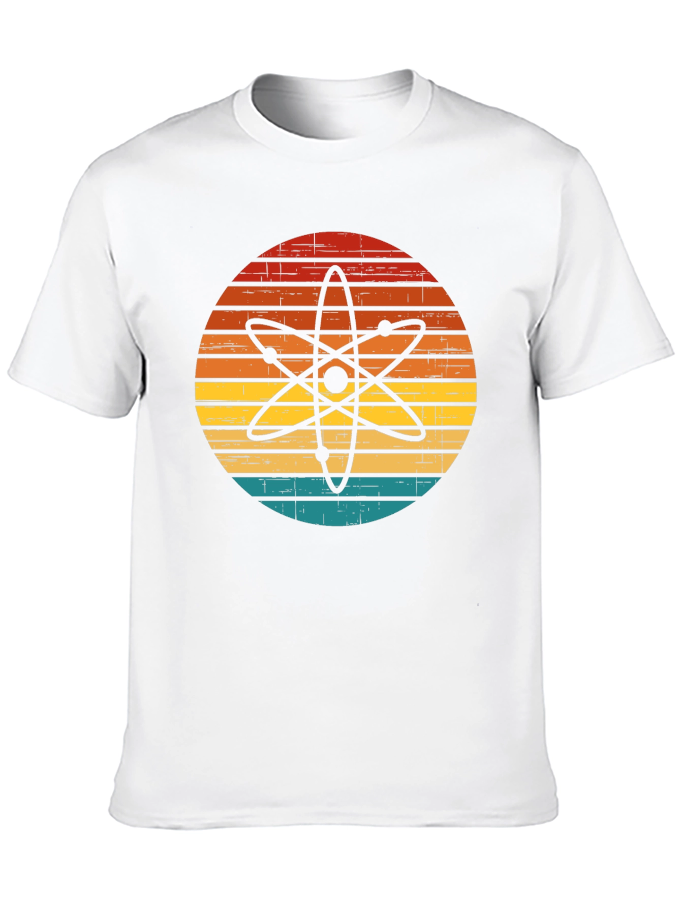 Retro Atom Graphic T-Shirt - Science Style