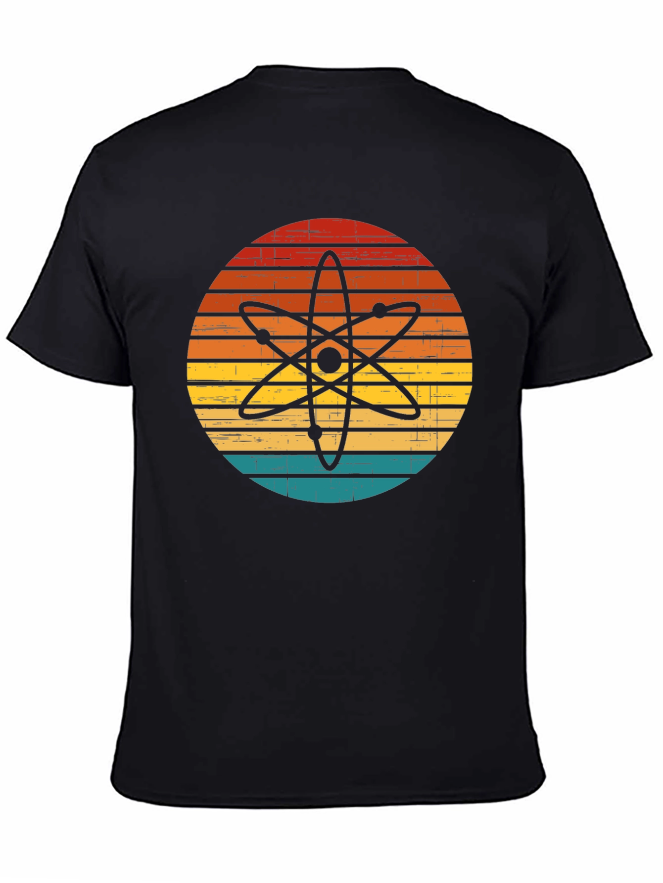 Retro Atom Graphic T-Shirt - Science Style