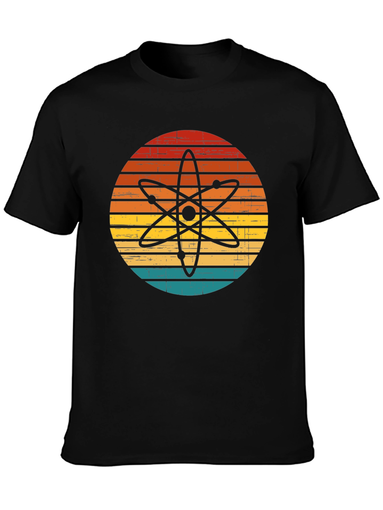 Retro Atom Graphic T-Shirt - Science Style