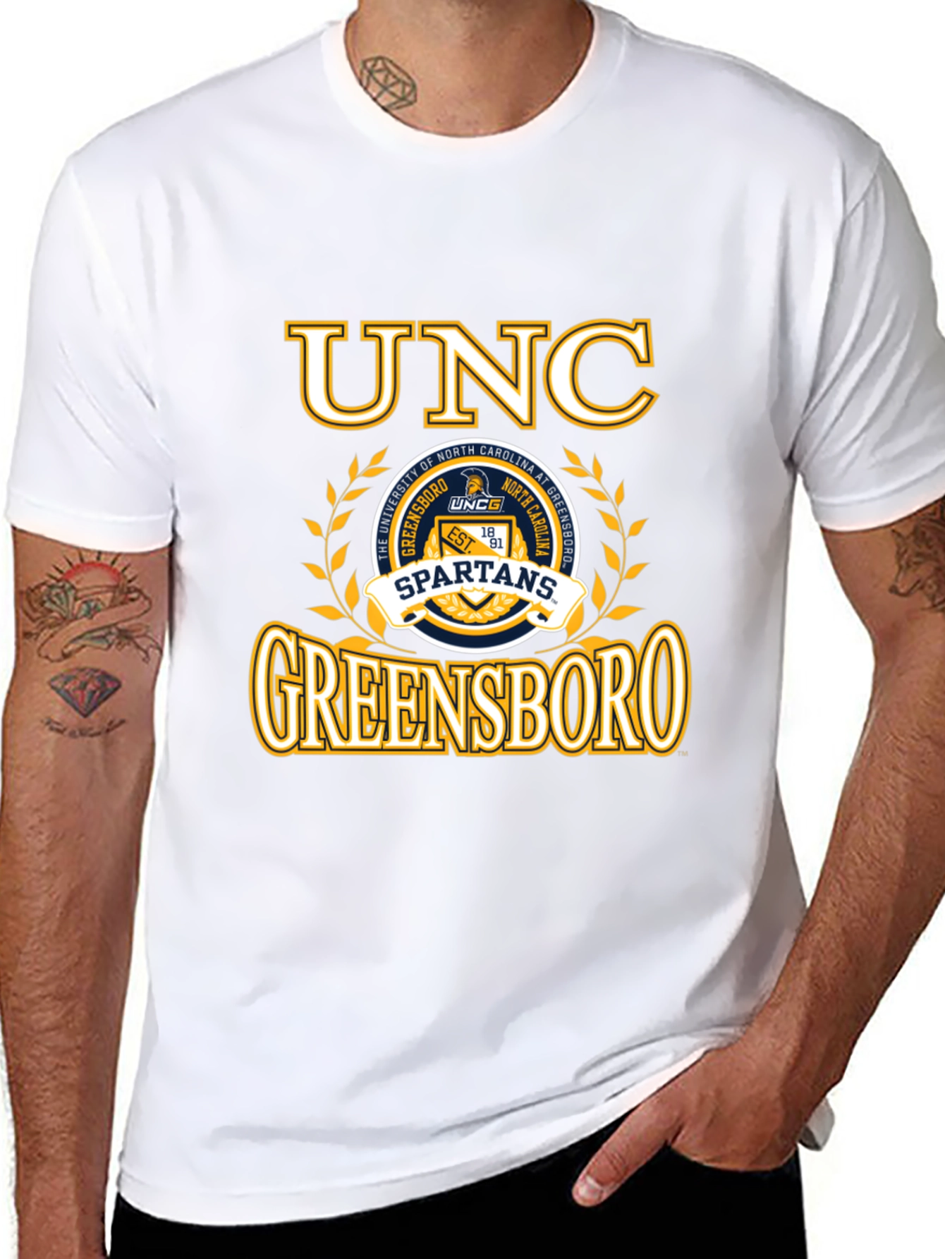 UNC Greensboro Spartans Black T-Shirt