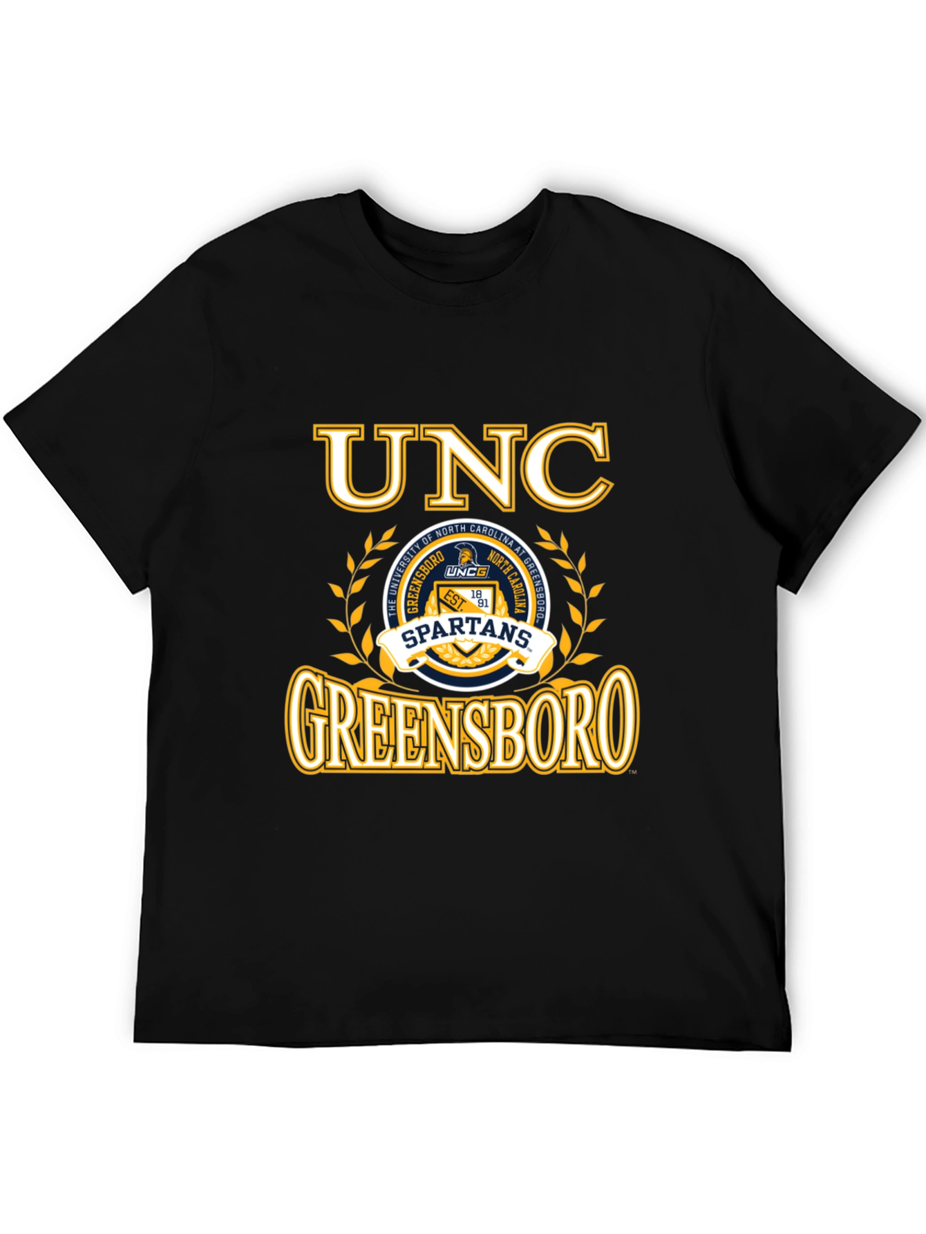 UNC Greensboro Spartans Black T-Shirt