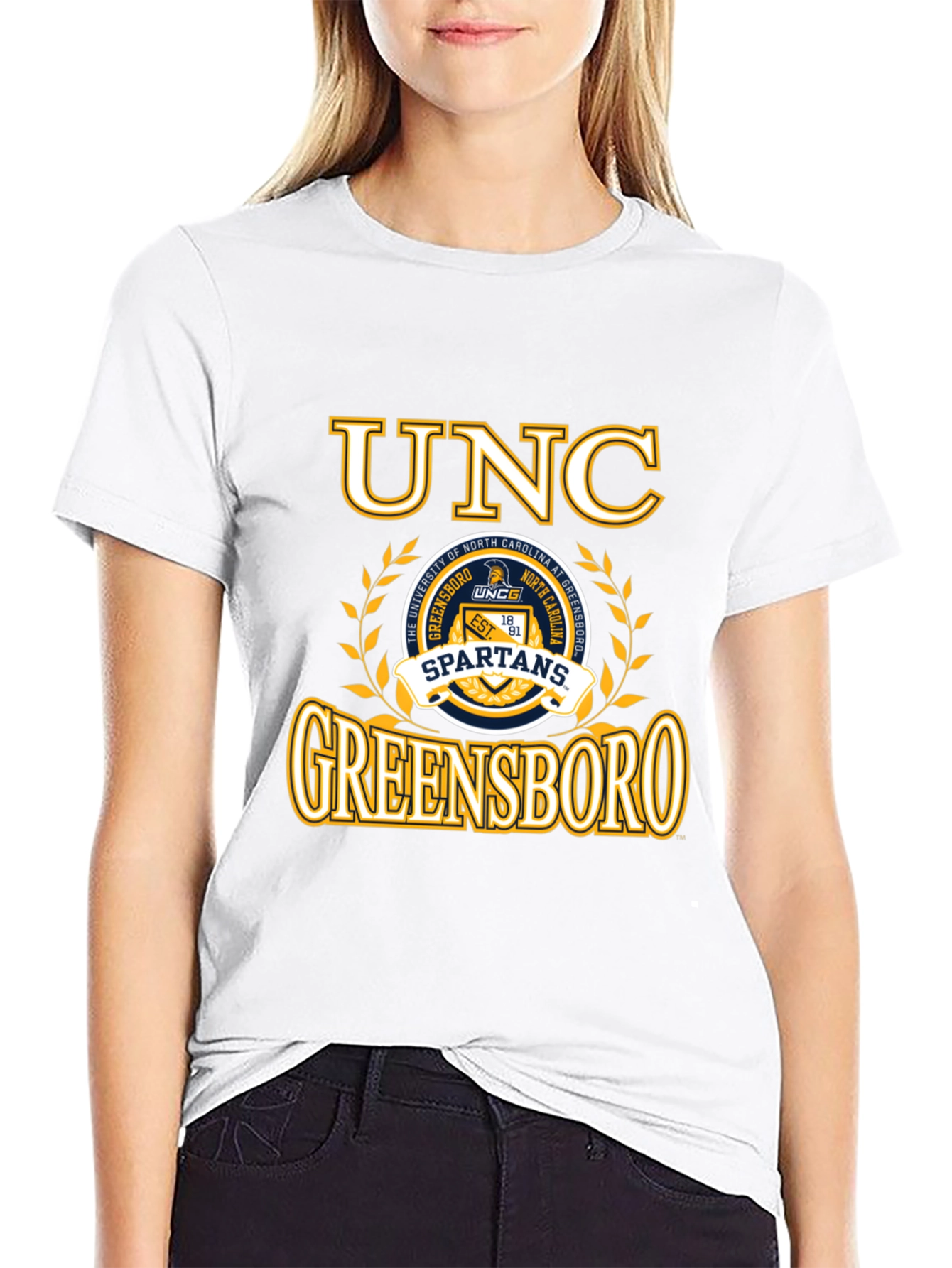 UNC Greensboro Spartans Black T-Shirt