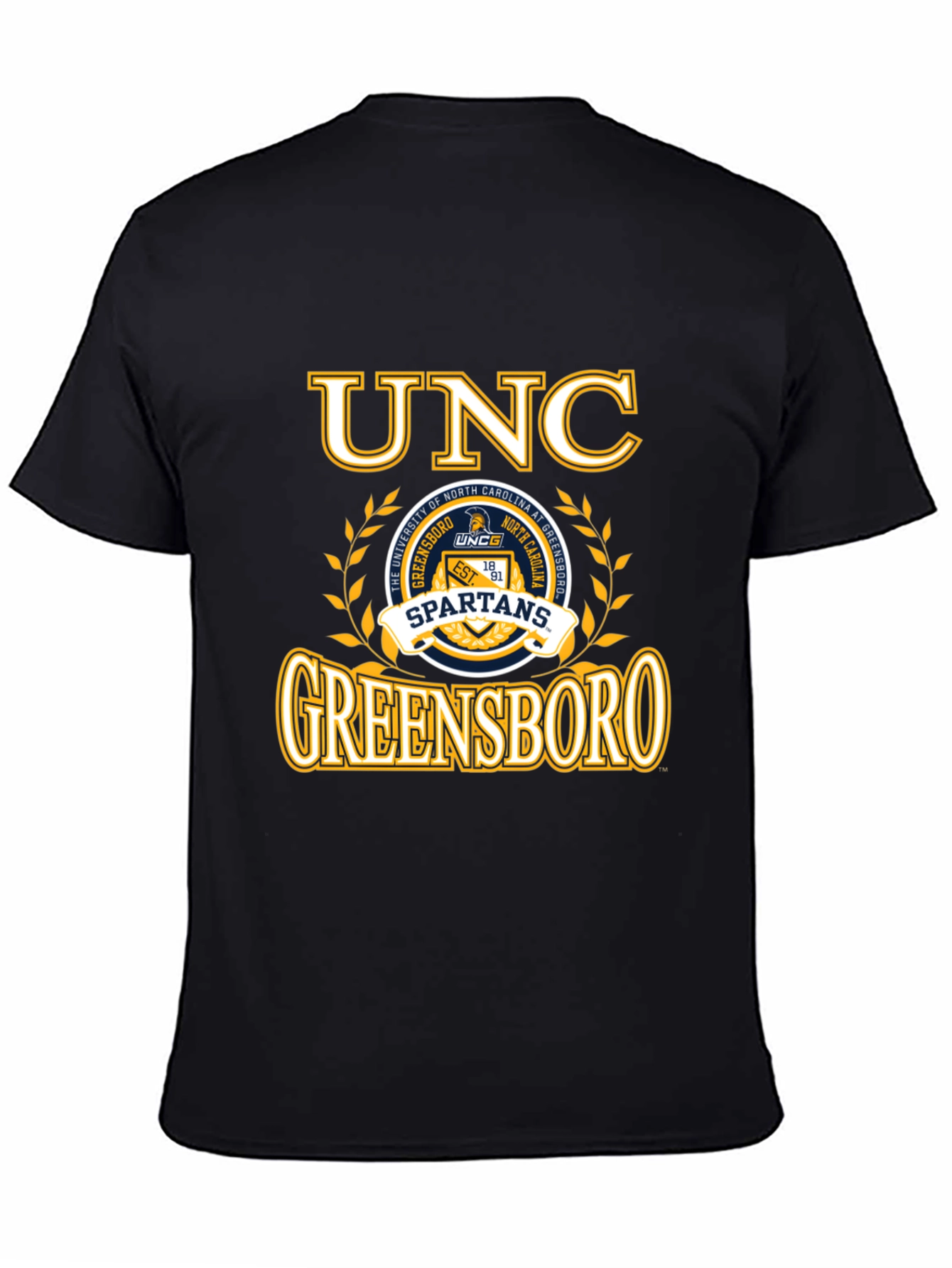 UNC Greensboro Spartans Black T-Shirt