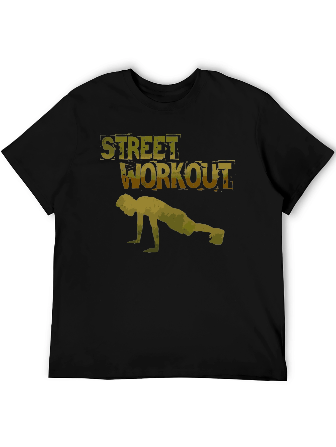 Street Workout Black T-Shirt for Men