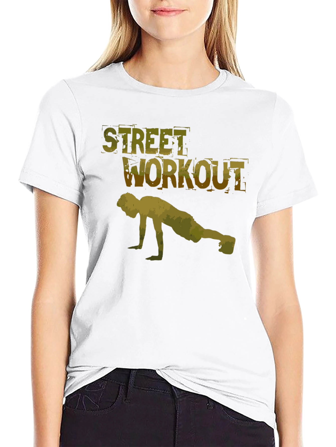 Street Workout Black T-Shirt for Men
