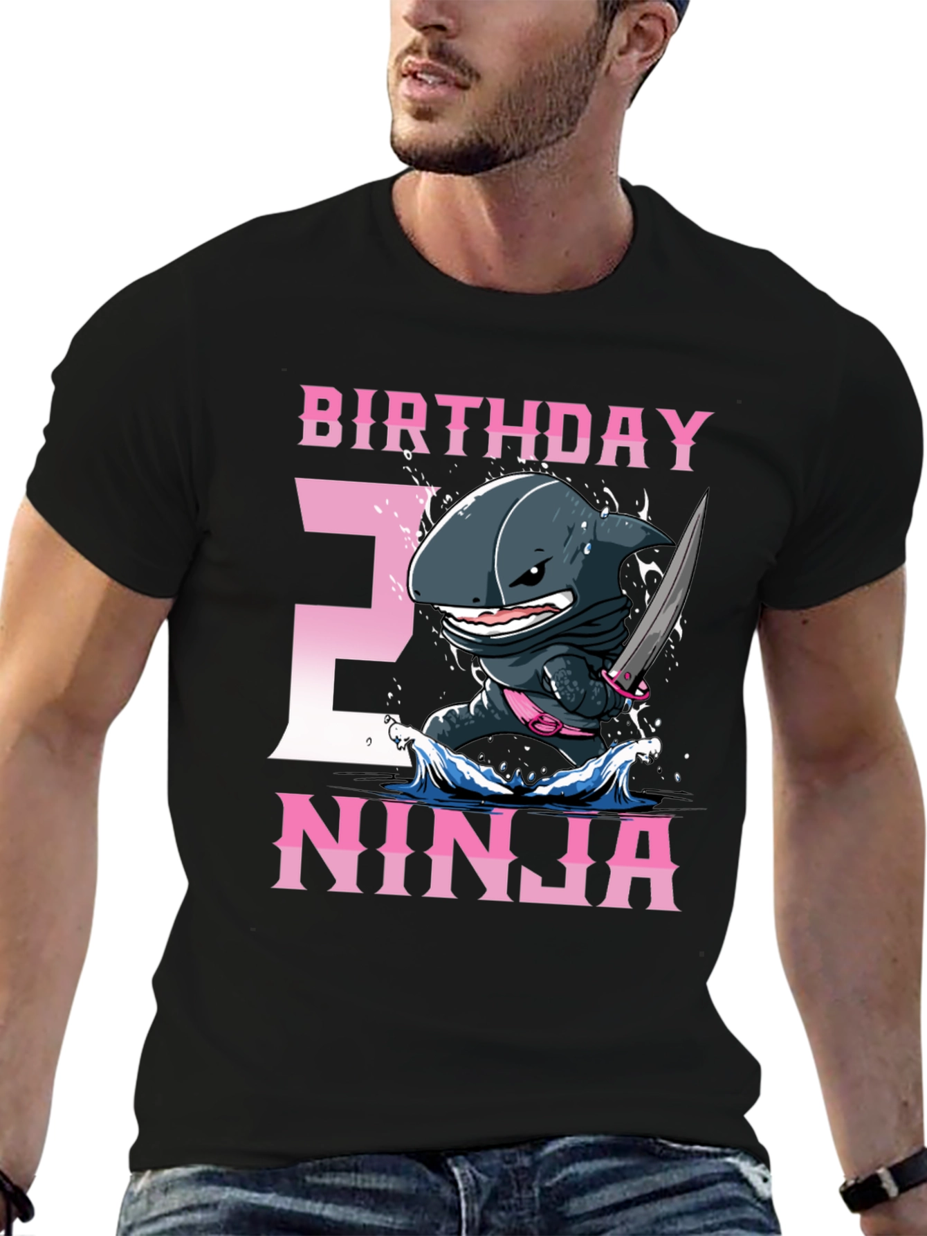 Birthday Ninja Shark T-Shirt