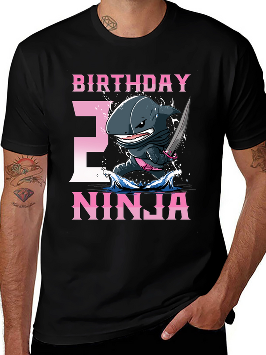Birthday Ninja Shark T-Shirt