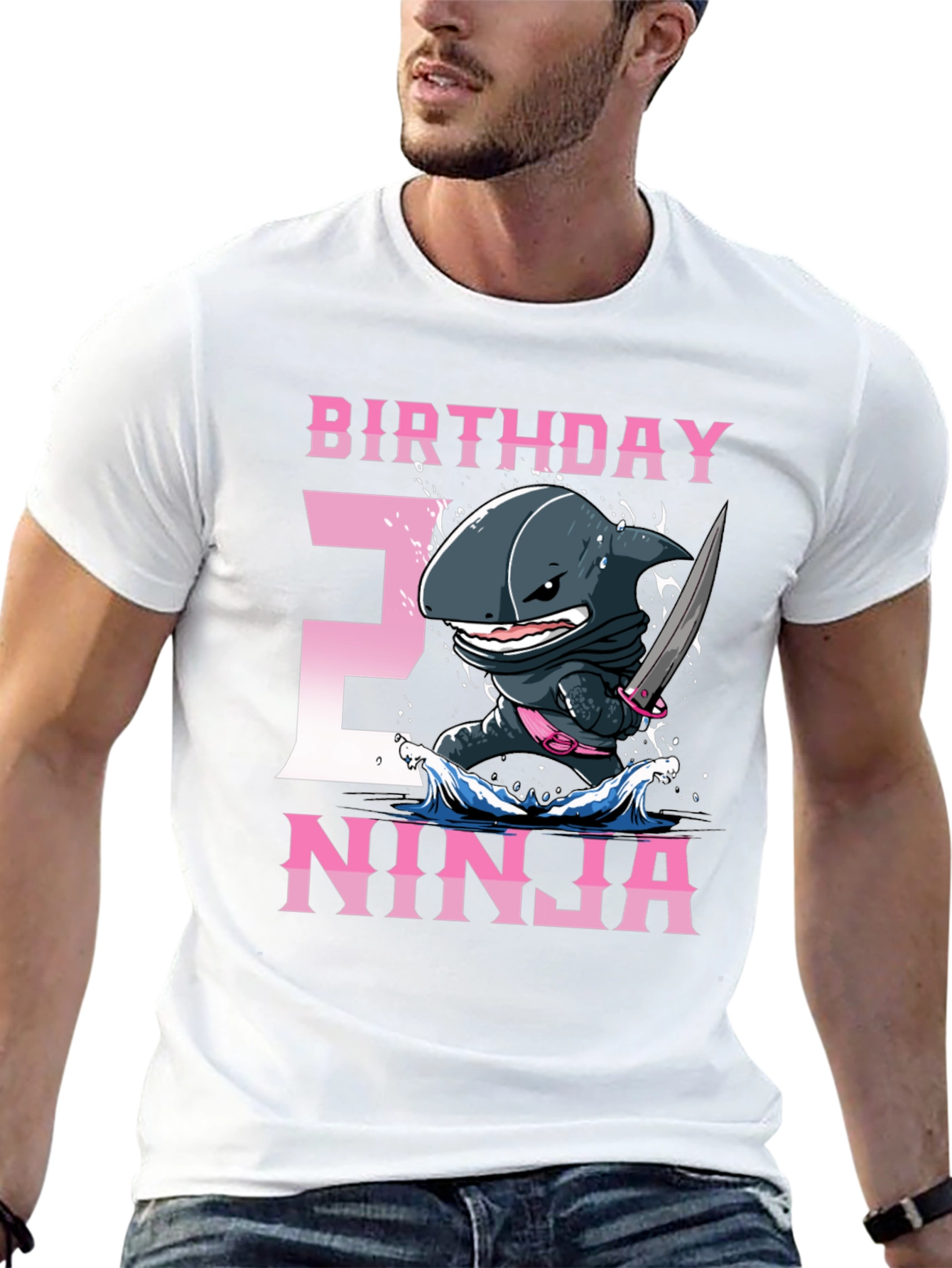 Birthday Ninja Shark T-Shirt