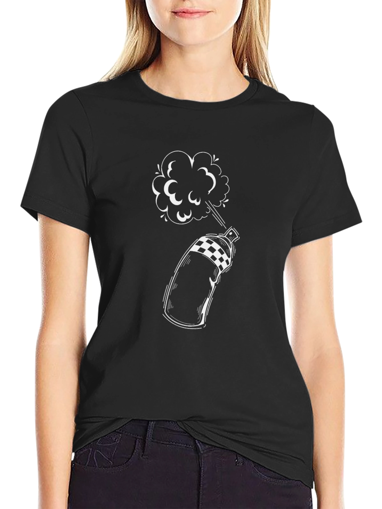 Spray Paint Graphic Tee - Cool Urban Style