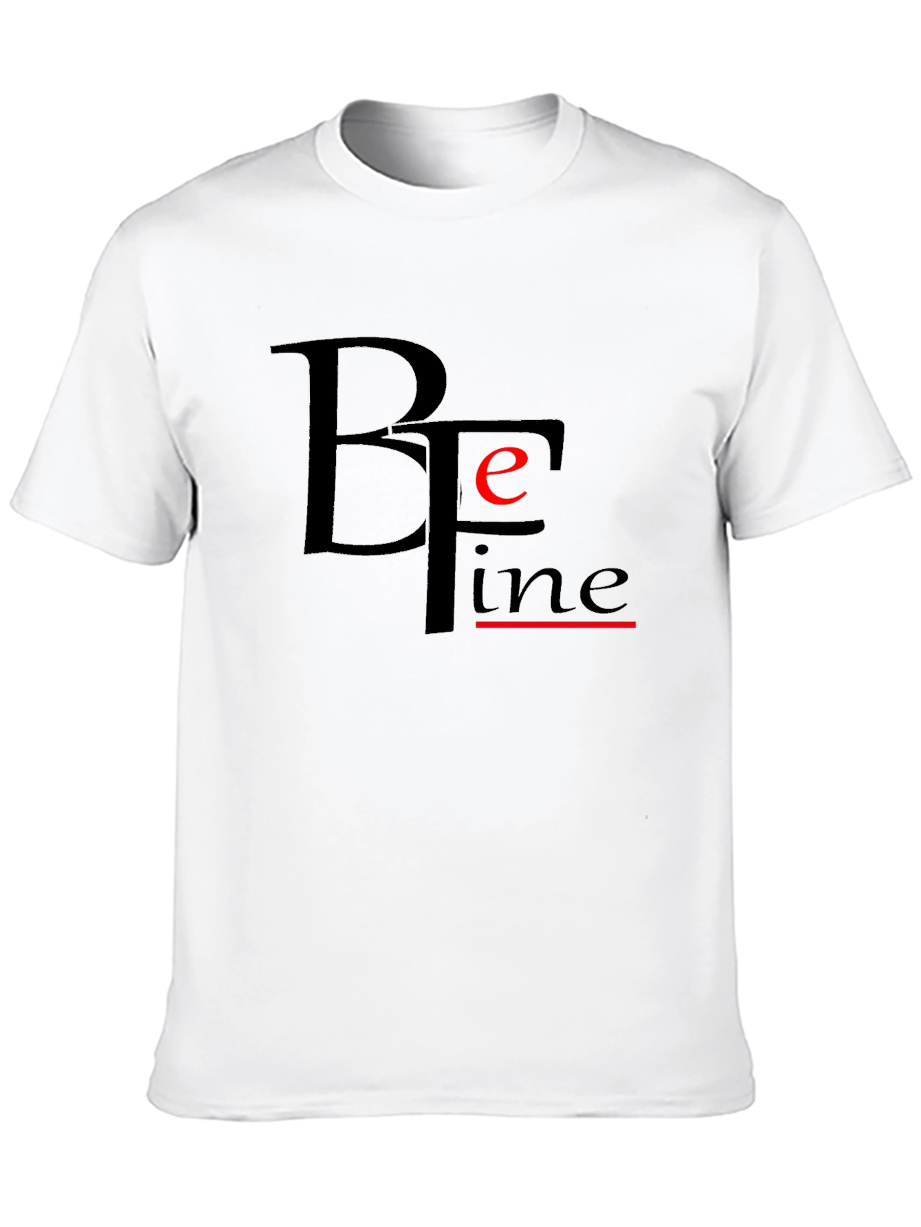 Be Fine Black Graphic Tee - Modern Comfort