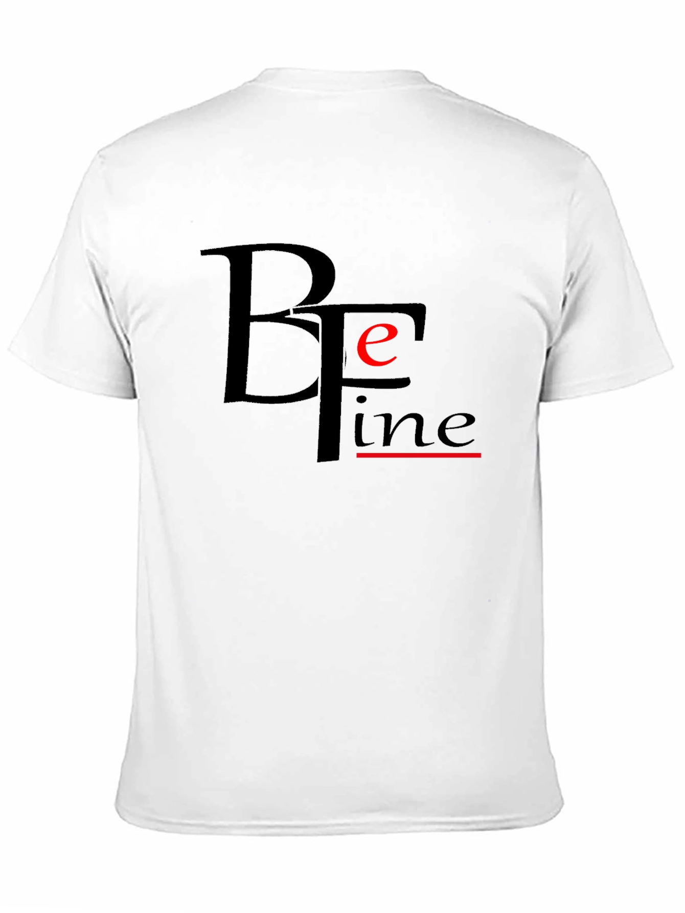 Be Fine Black Graphic Tee - Modern Comfort