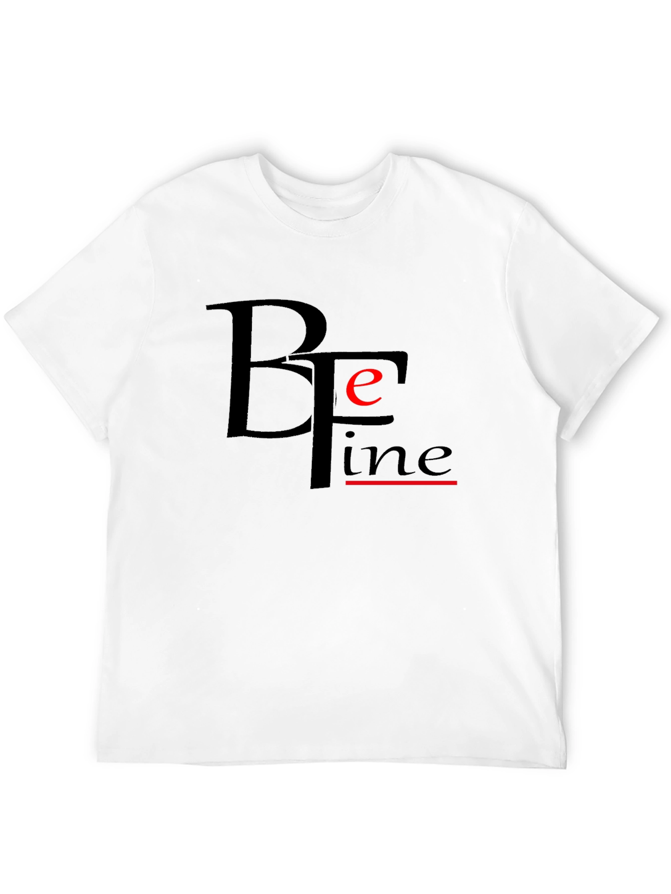 Be Fine Black Graphic Tee - Modern Comfort