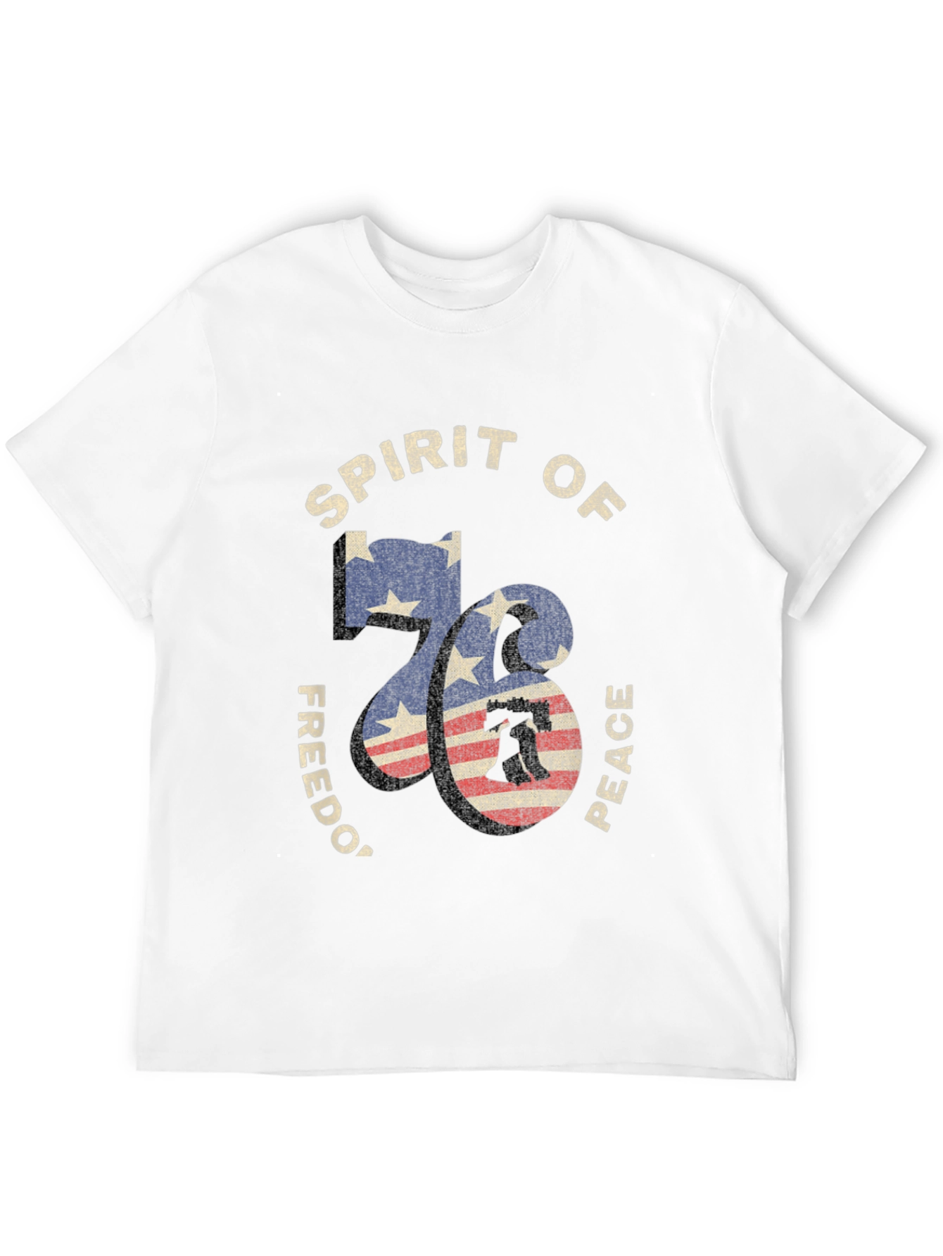 Spirit of 76 Graphic Tee - Patriotic Design