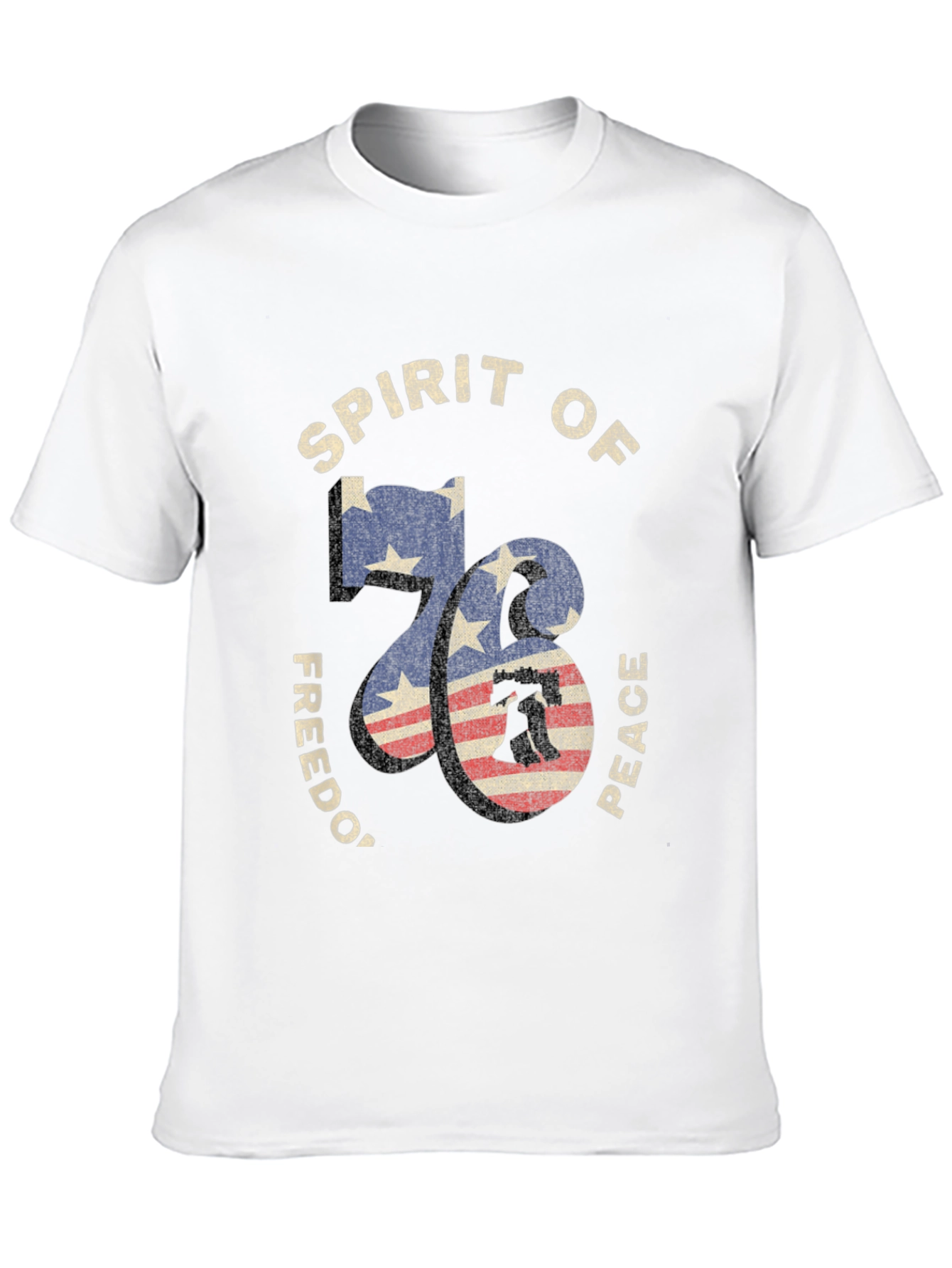 Spirit of 76 Graphic Tee - Patriotic Design