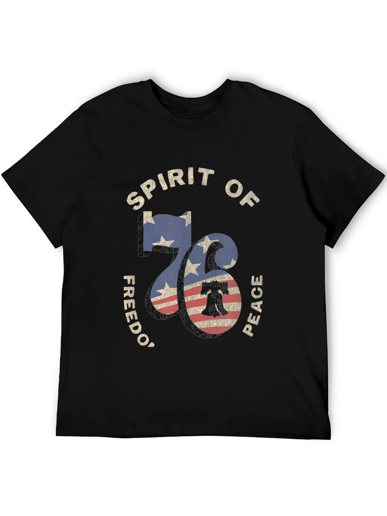 Spirit of 76 Graphic Tee - Patriotic Design