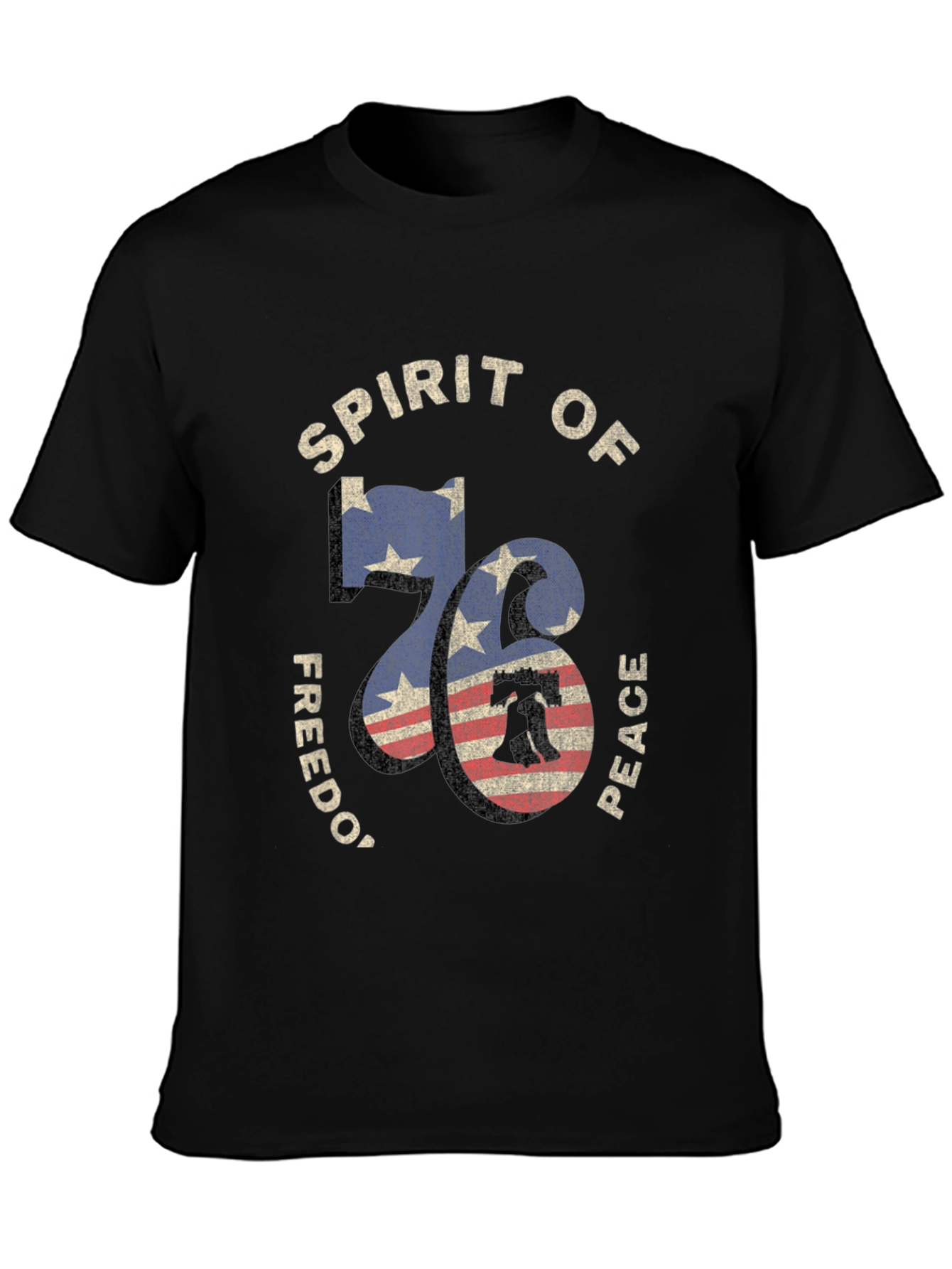 Spirit of 76 Graphic Tee - Patriotic Design