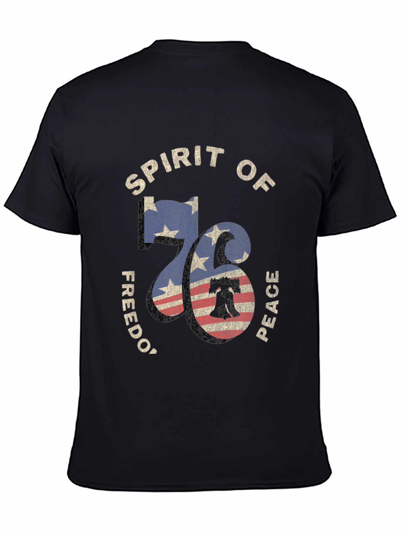 Spirit of 76 Graphic Tee - Patriotic Design