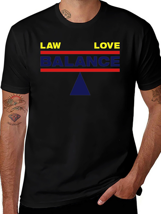 Balance Law and Love Graphic T-Shirt