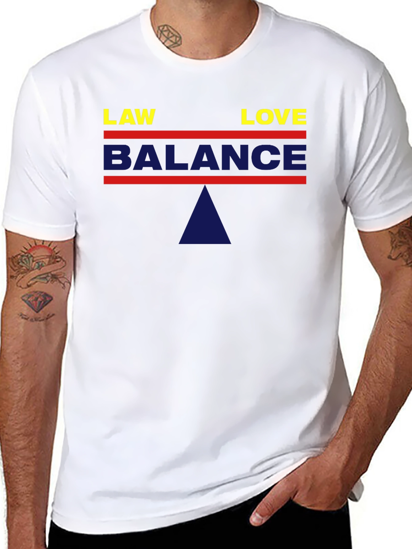 Balance Law and Love Graphic T-Shirt