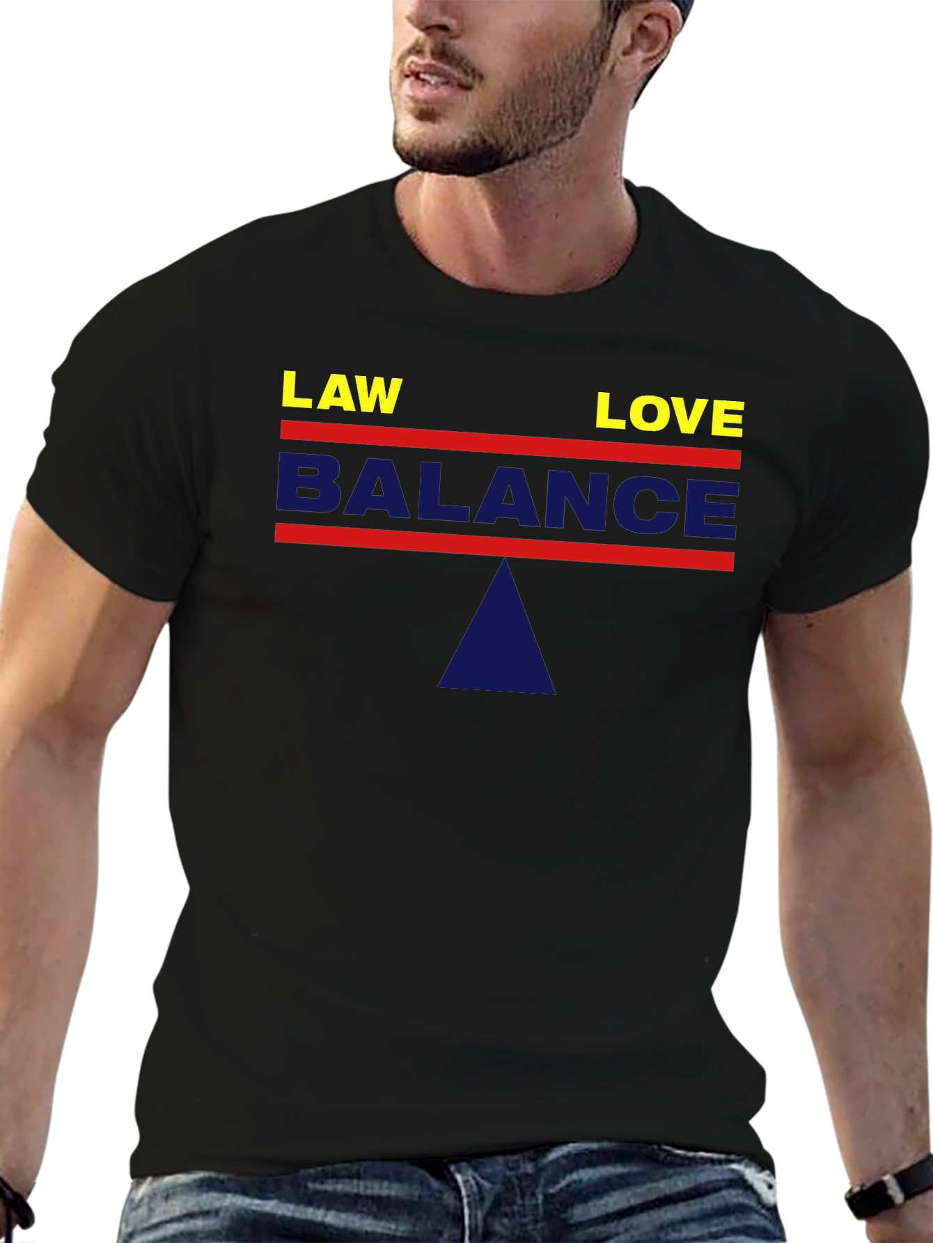 Balance Law and Love Graphic T-Shirt