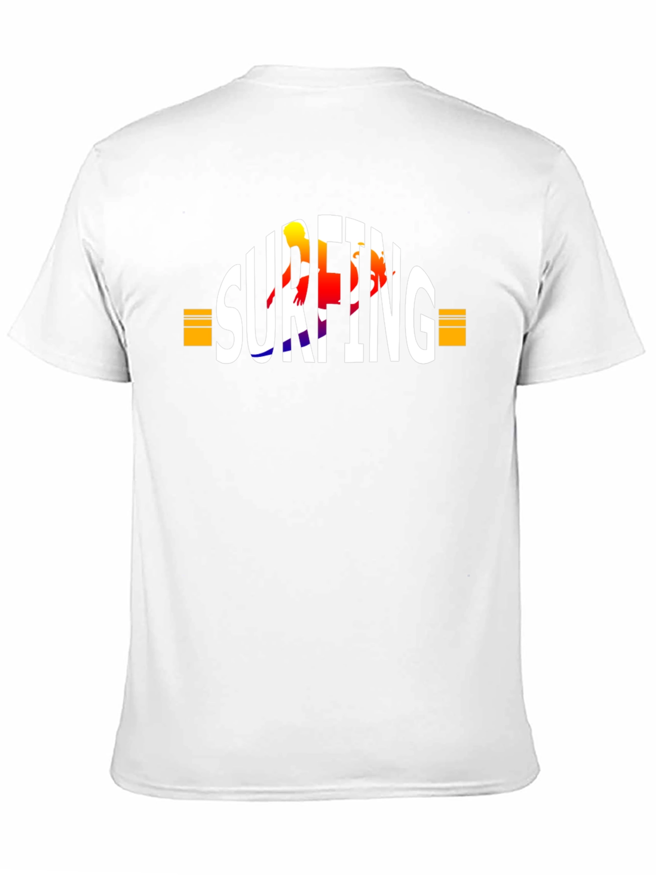 Surfing Graphic T-Shirt - Black Cotton Tee