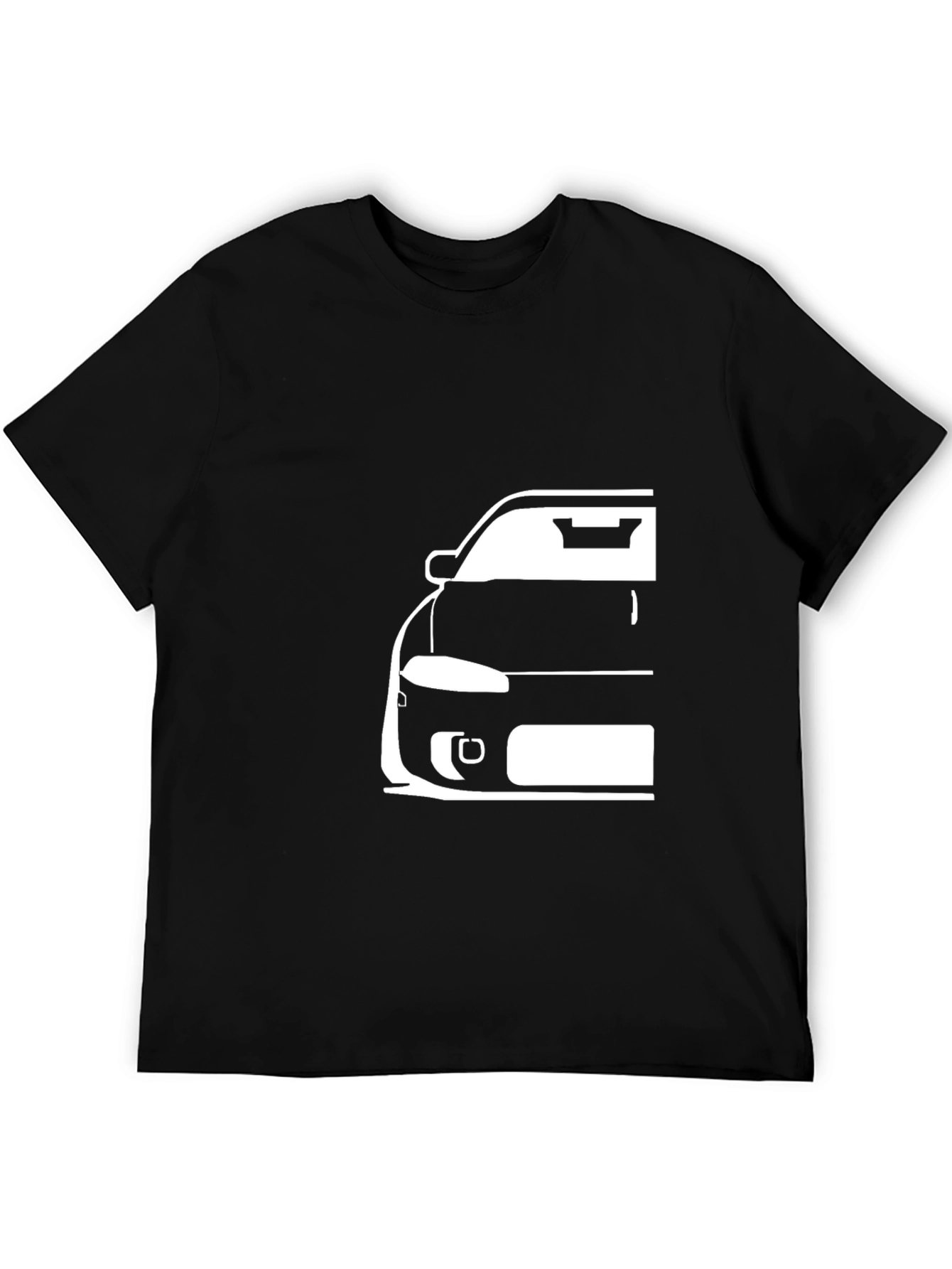 Eclipse Car Silhouette Graphic Tee - Black