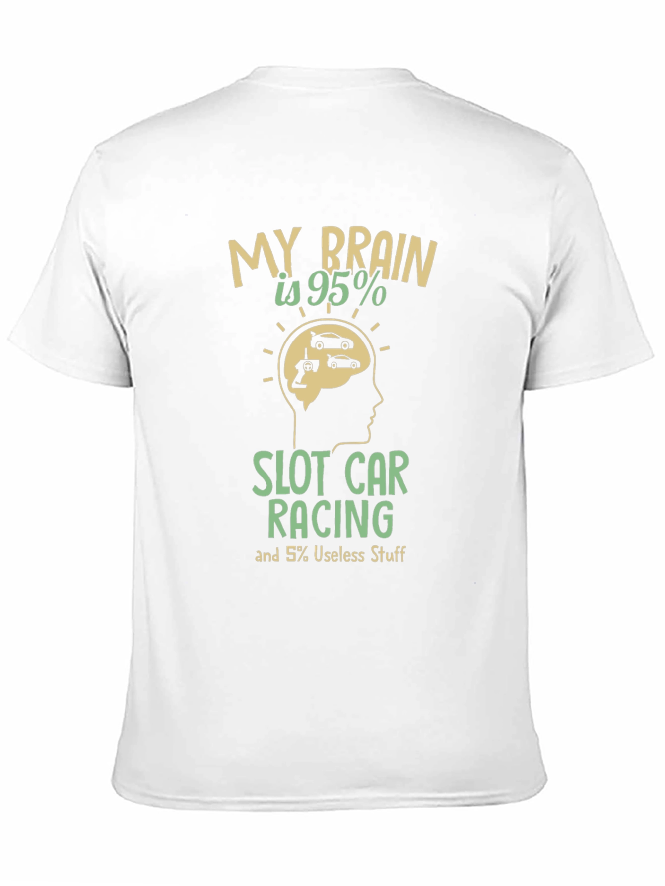 Slot Car Racing Brain T-Shirt
