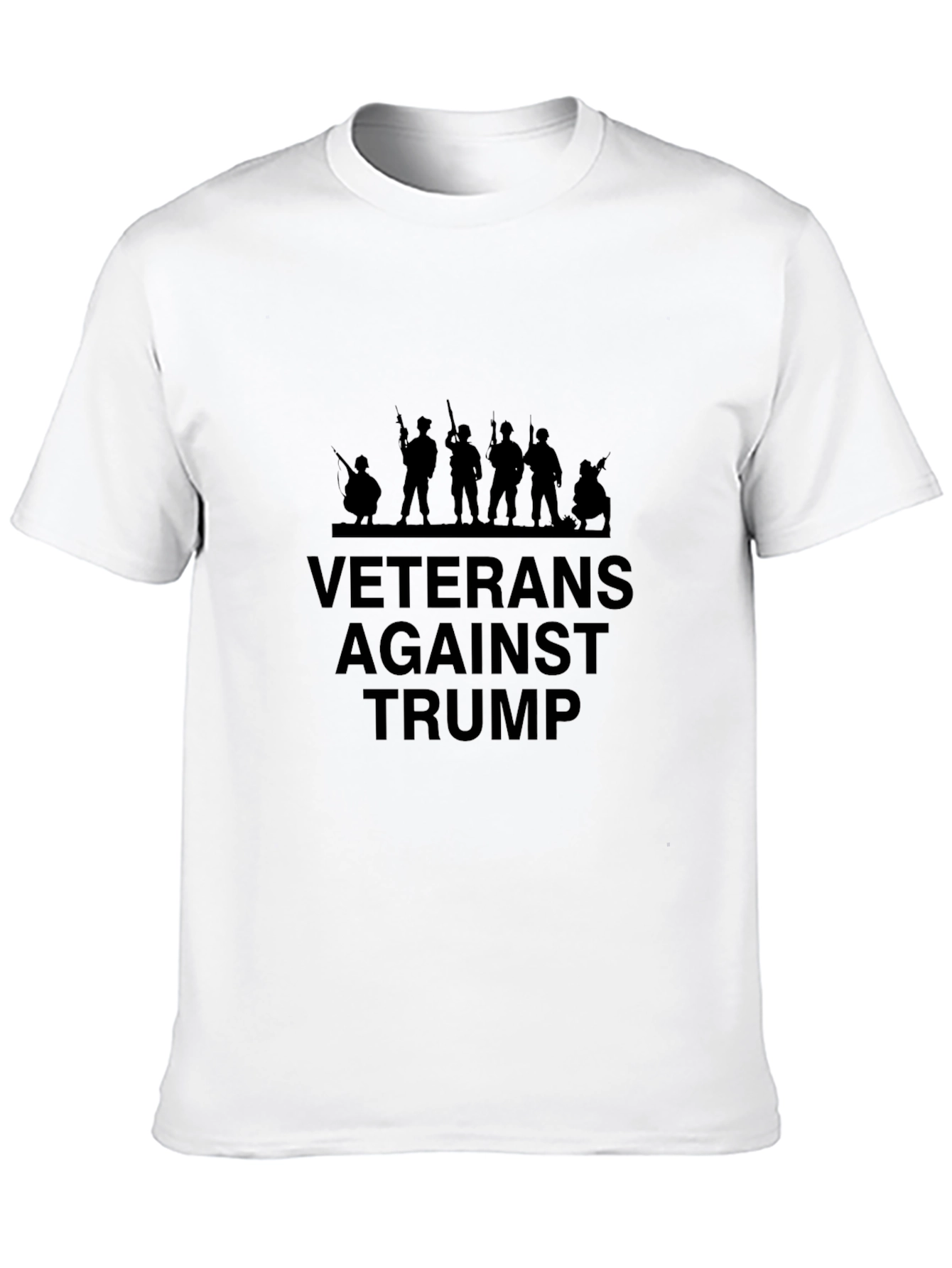 Veterans Against Trump Black T-Shirt