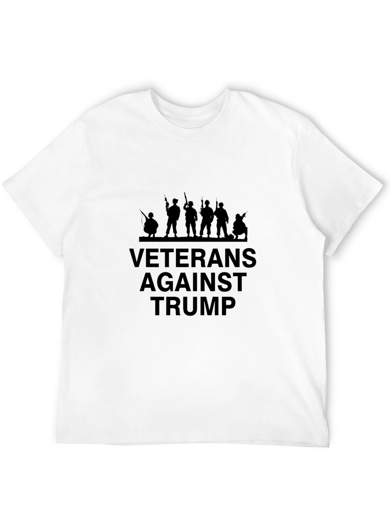 Veterans Against Trump Black T-Shirt
