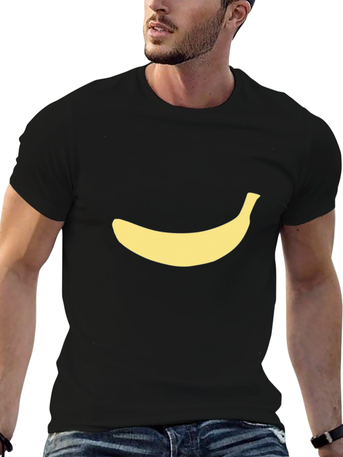 Banana Graphic Black T-Shirt - Quirky & Fun!