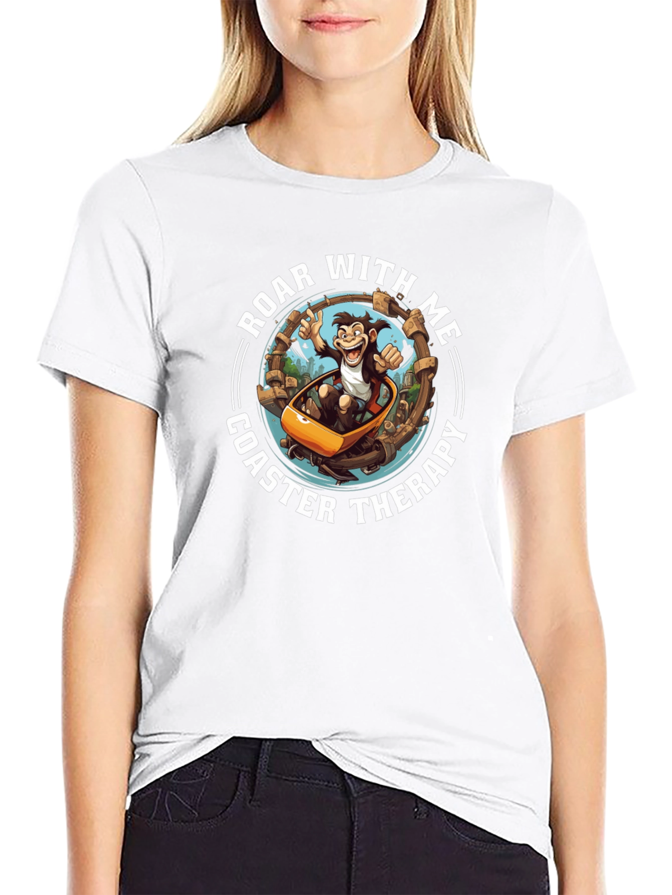 Roar With Me Coaster Therapy T-Shirt
