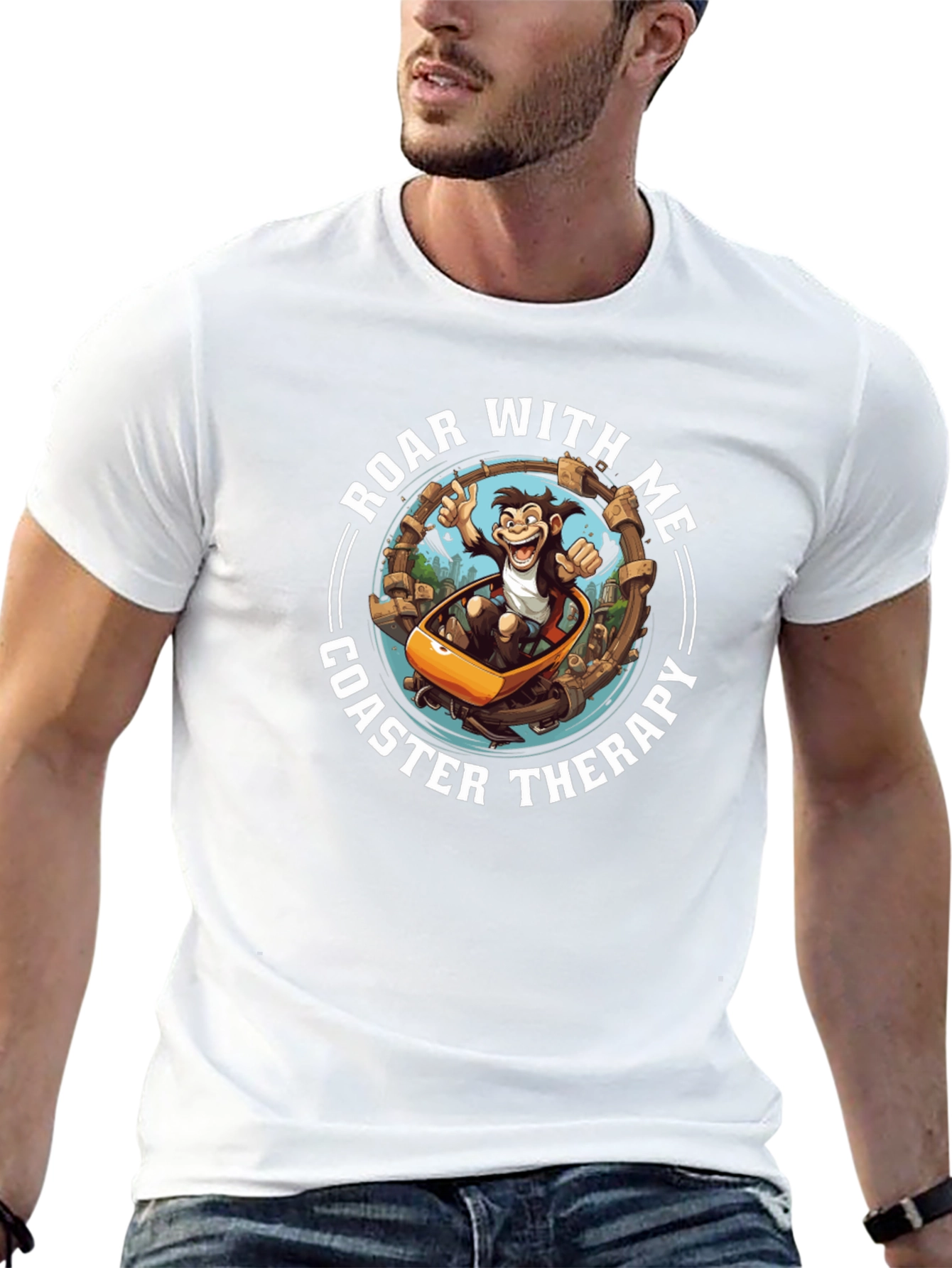 Roar With Me Coaster Therapy T-Shirt