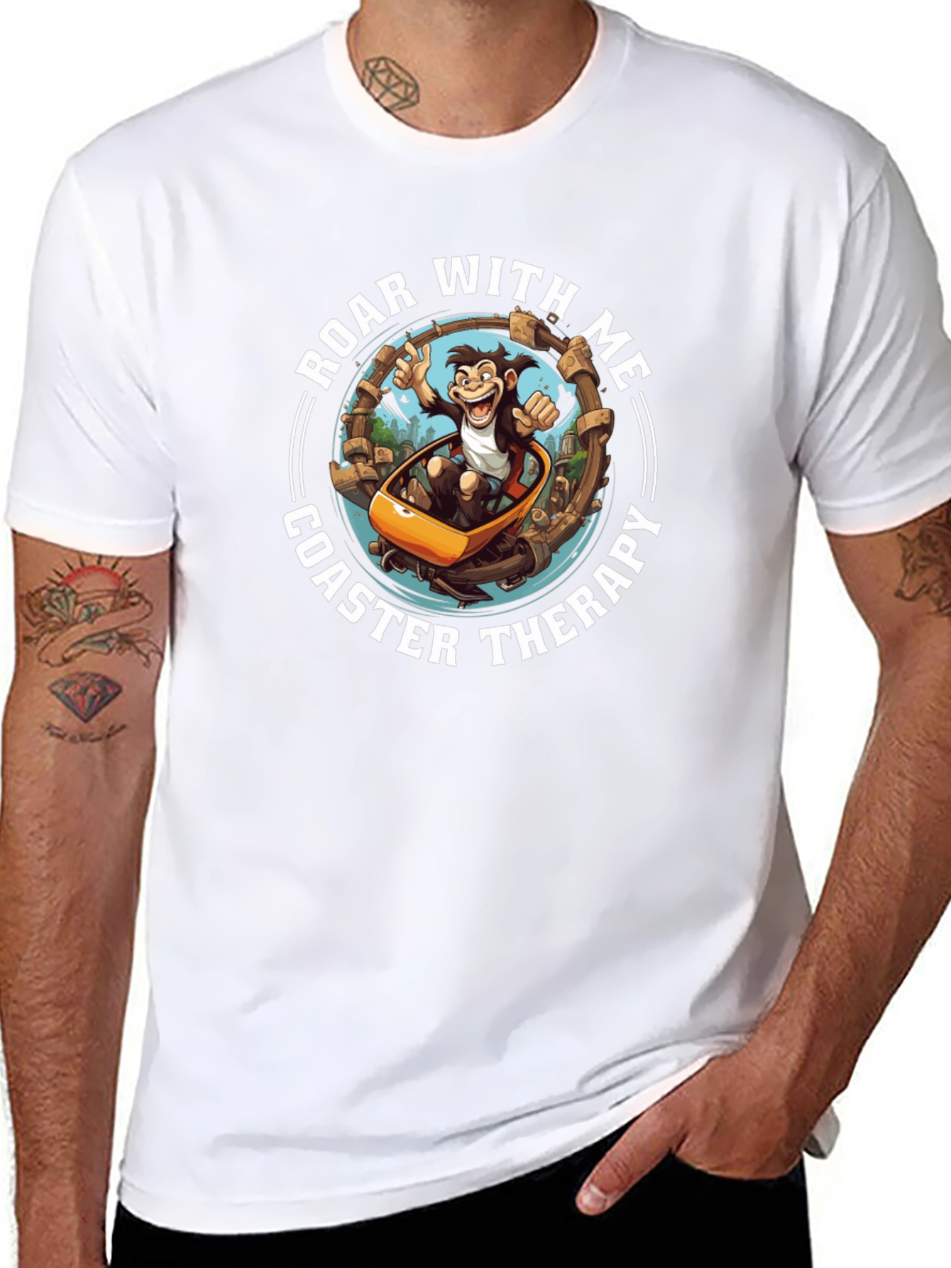 Roar With Me Coaster Therapy T-Shirt