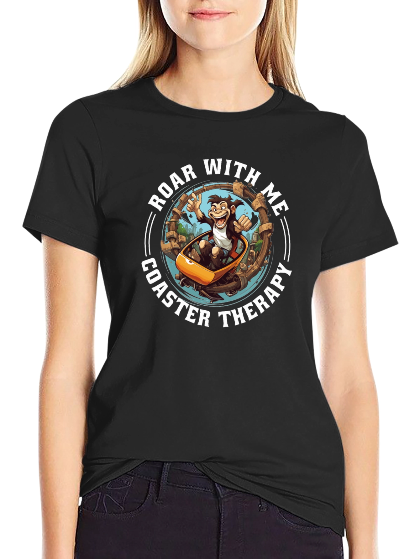 Roar With Me Coaster Therapy T-Shirt
