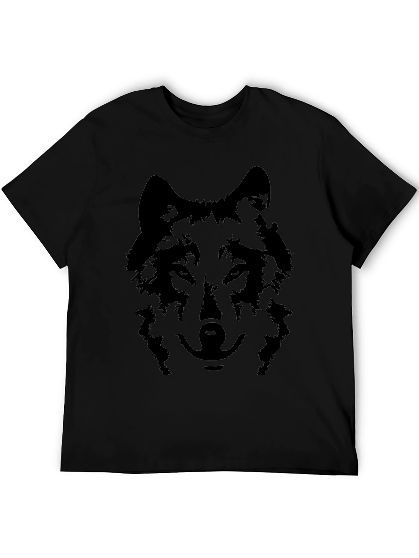 Black Wolf Graphic Tee - Mens Short Sleeve