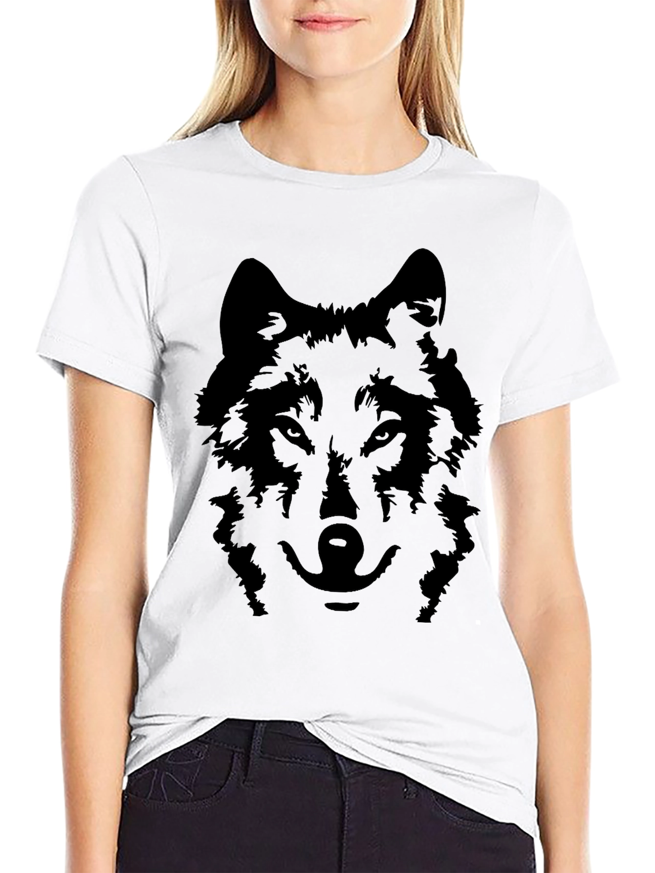 Black Wolf Graphic Tee - Mens Short Sleeve