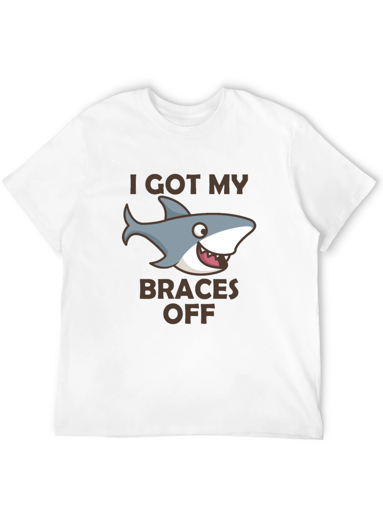 Shark Braces Off Black Graphic Tee