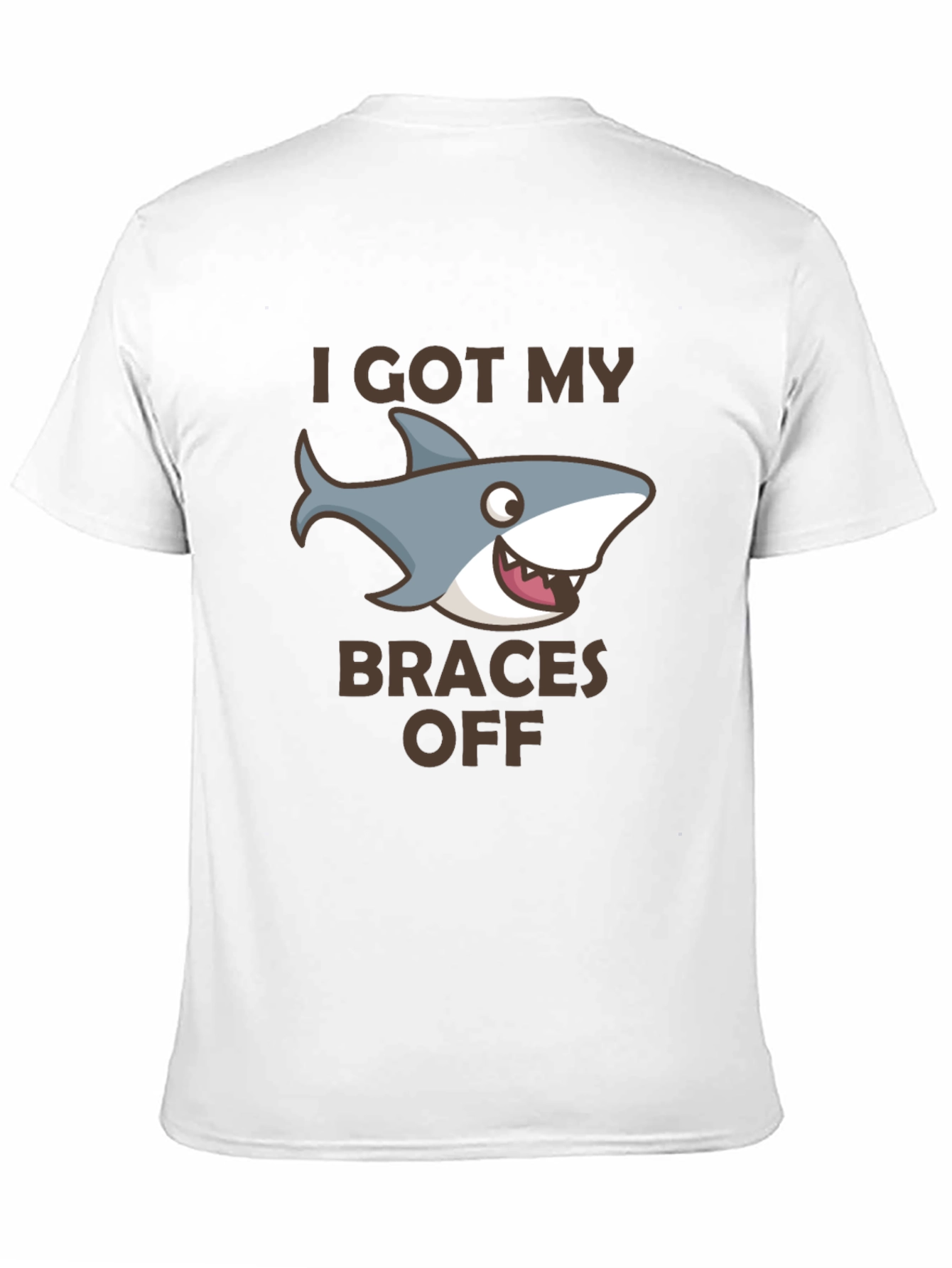 Shark Braces Off Black Graphic Tee
