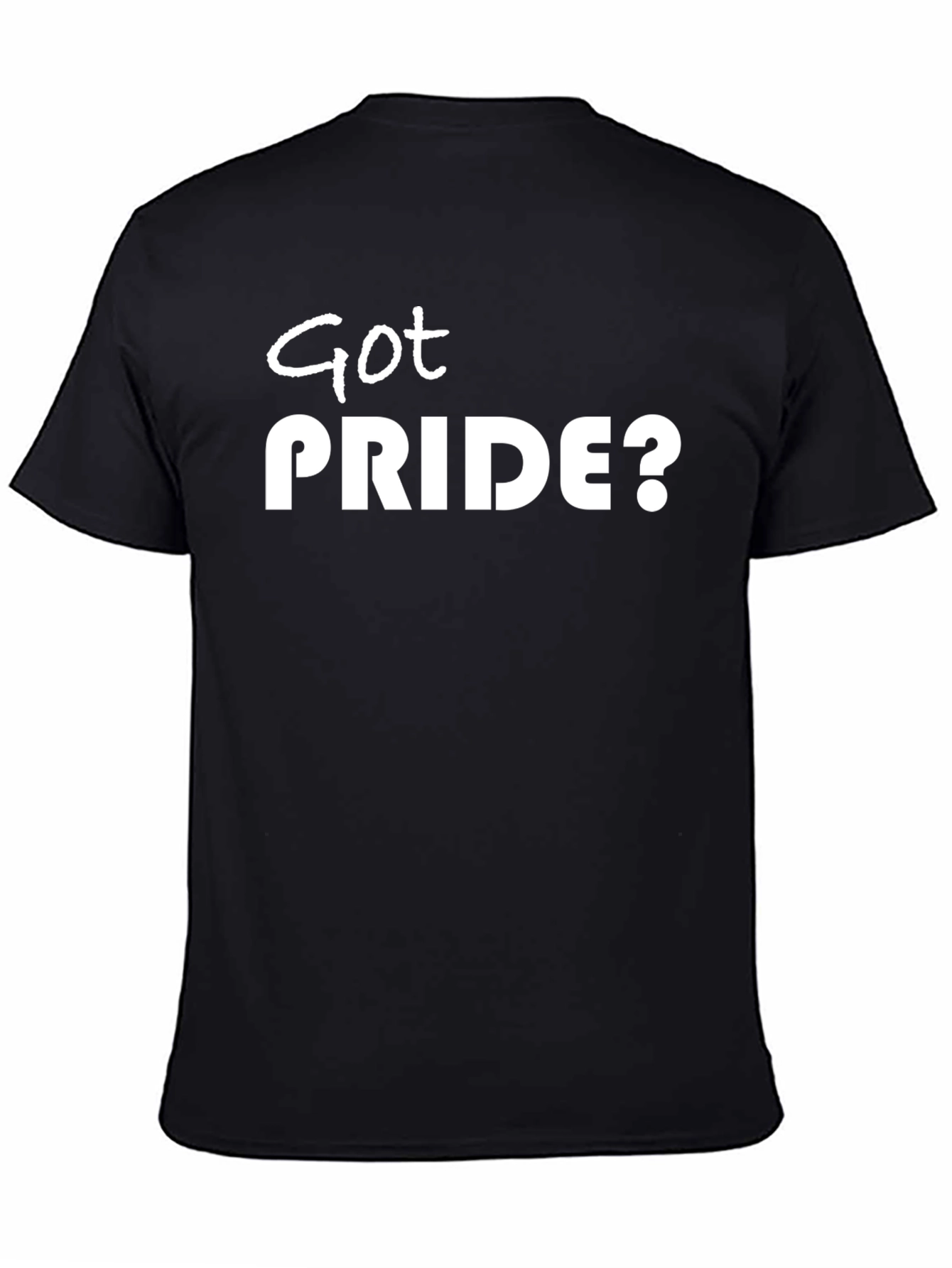 Got Pride? Graphic T-Shirt - Black Crew Neck Tee