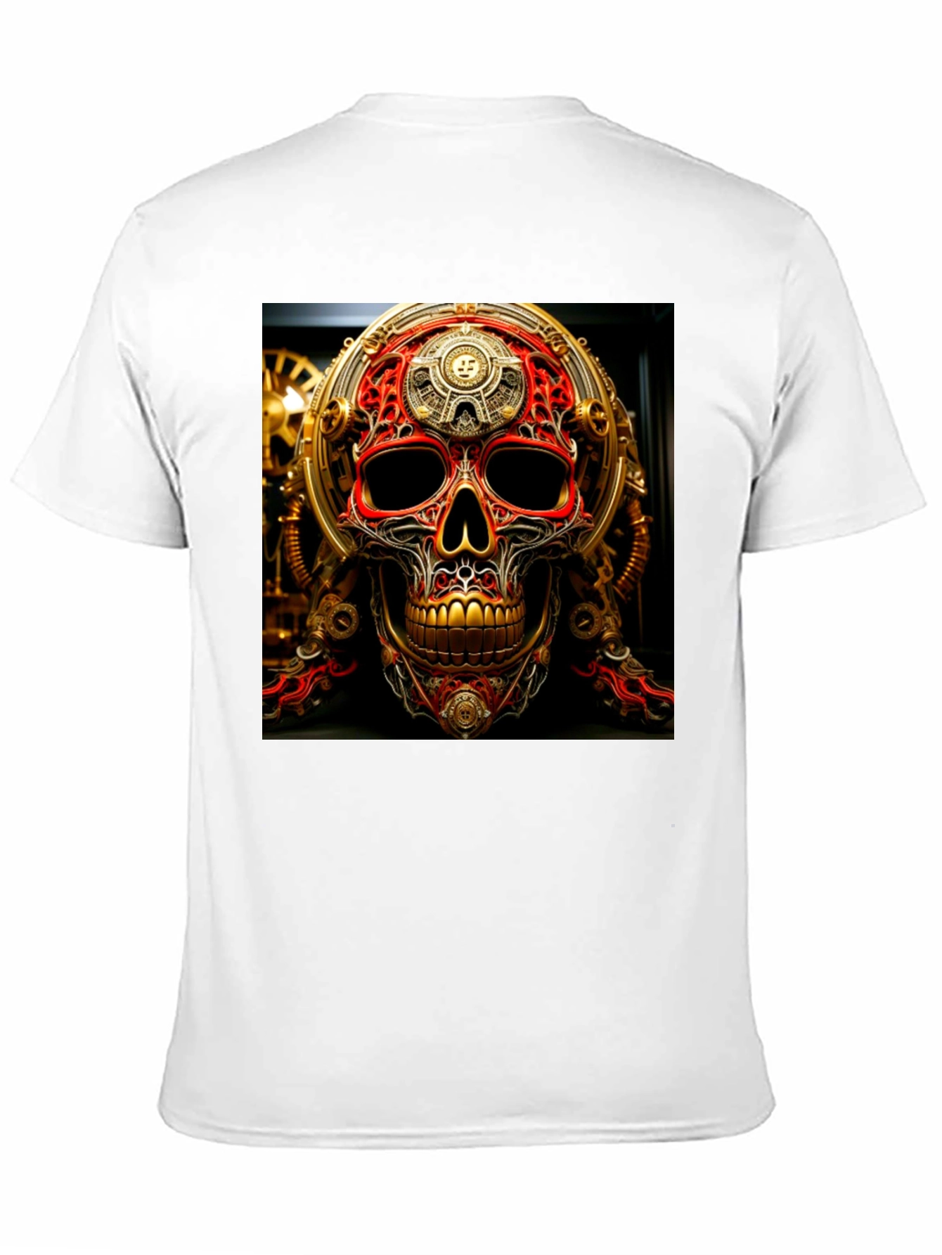 Steampunk Skull Graphic Tee - Unique Design