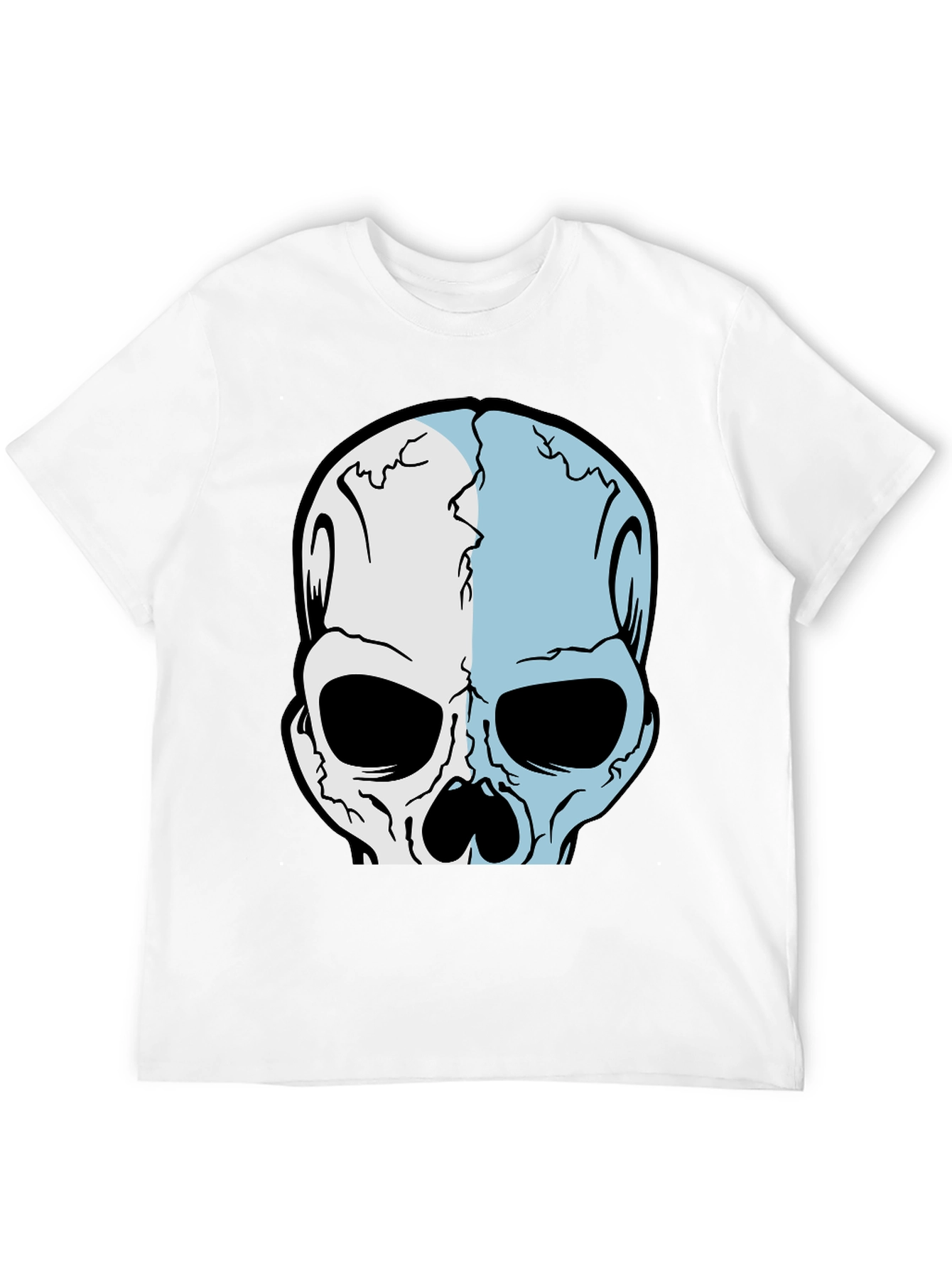 Skull Graphic Tee - Edgy Black T-Shirt
