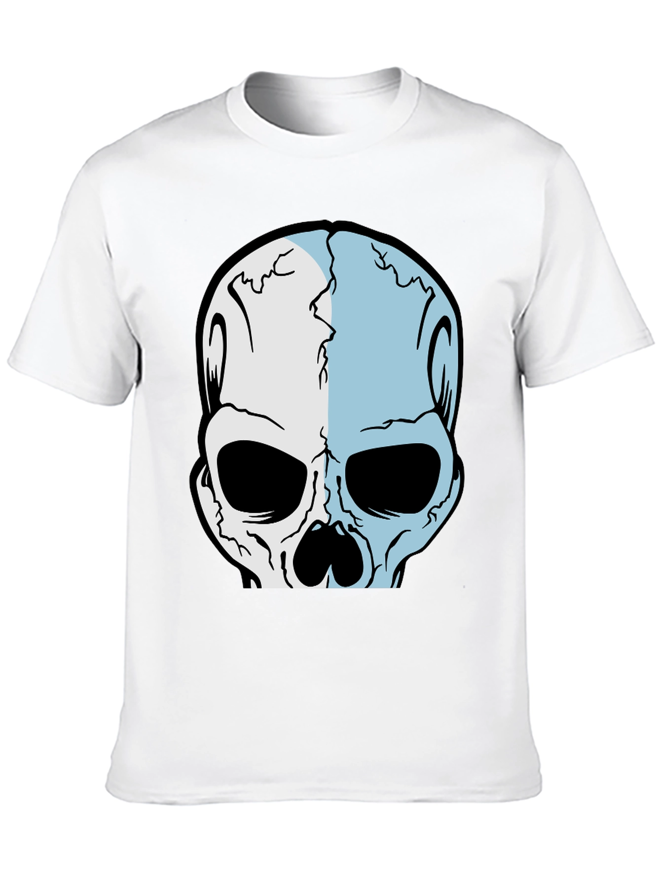 Skull Graphic Tee - Edgy Black T-Shirt