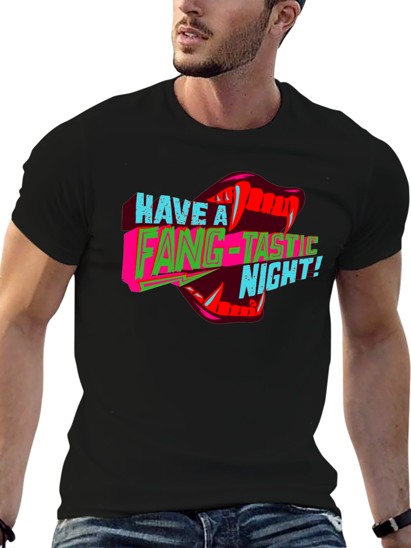 Fang-Tastic Night Graphic T-Shirt