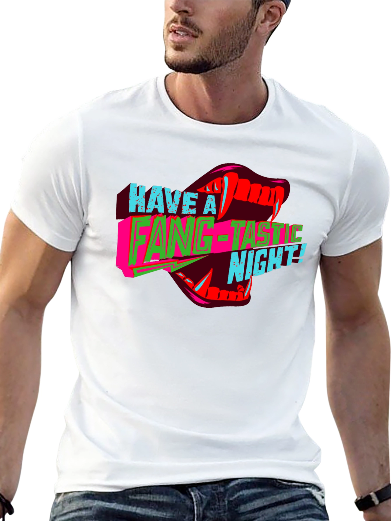 Fang-Tastic Night Graphic T-Shirt
