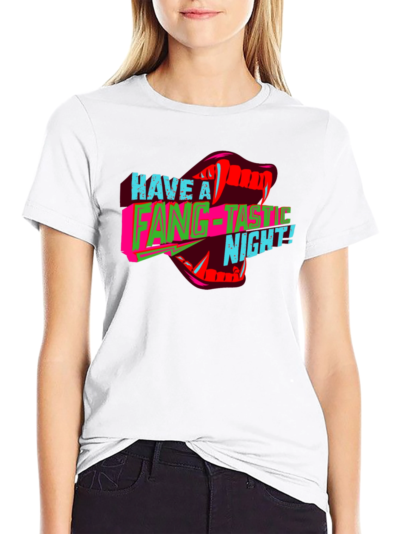 Fang-Tastic Night Graphic T-Shirt